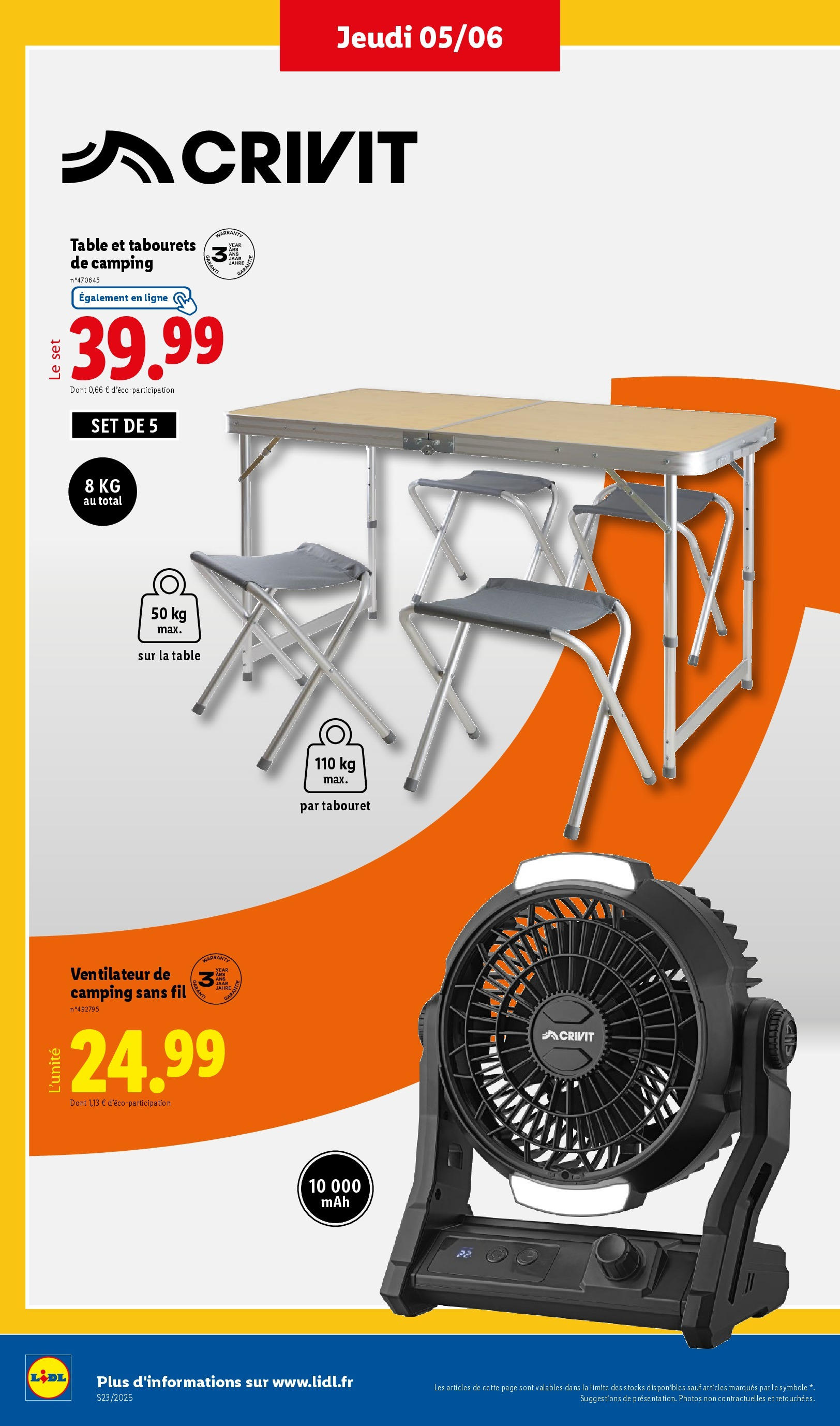 Catalogue LIDL du 04/06/2025 | Promo prospectus en ligne | Page: 30 | Produits: Ventilateur, Table