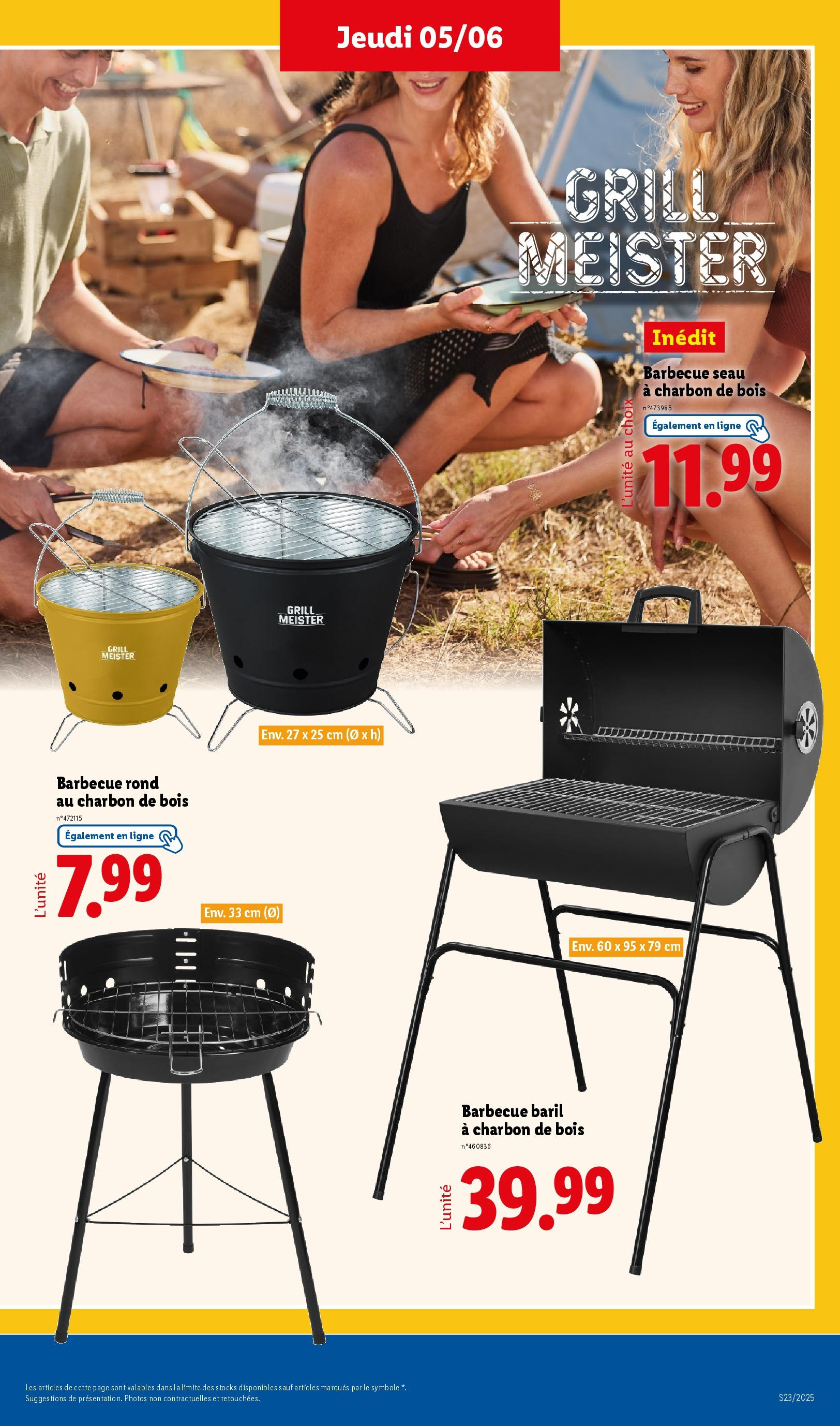 Catalogue LIDL du 04/06/2025 | Promo prospectus en ligne | Page: 33 | Produits: Charbon De Bois, Barbecue, Grill