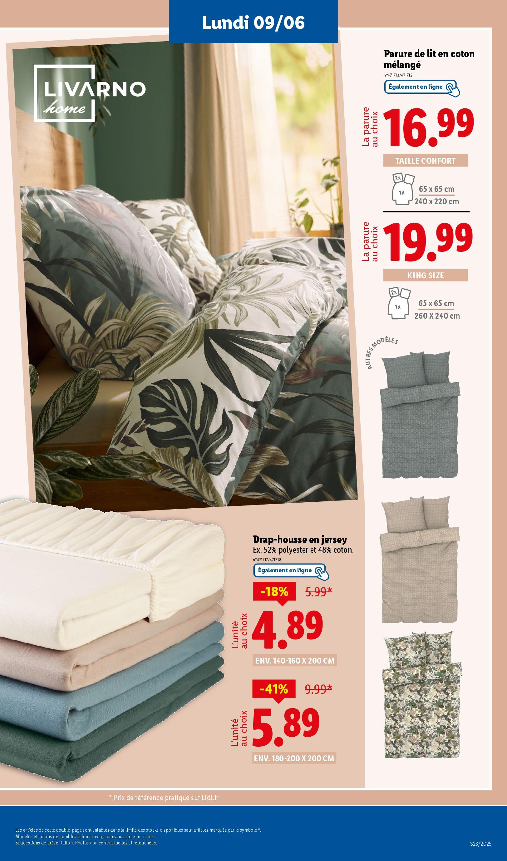 Catalogue LIDL du 04/06/2025 | Promo prospectus en ligne | Page: 51 | Produits: Coton, Parure de lit, Lit