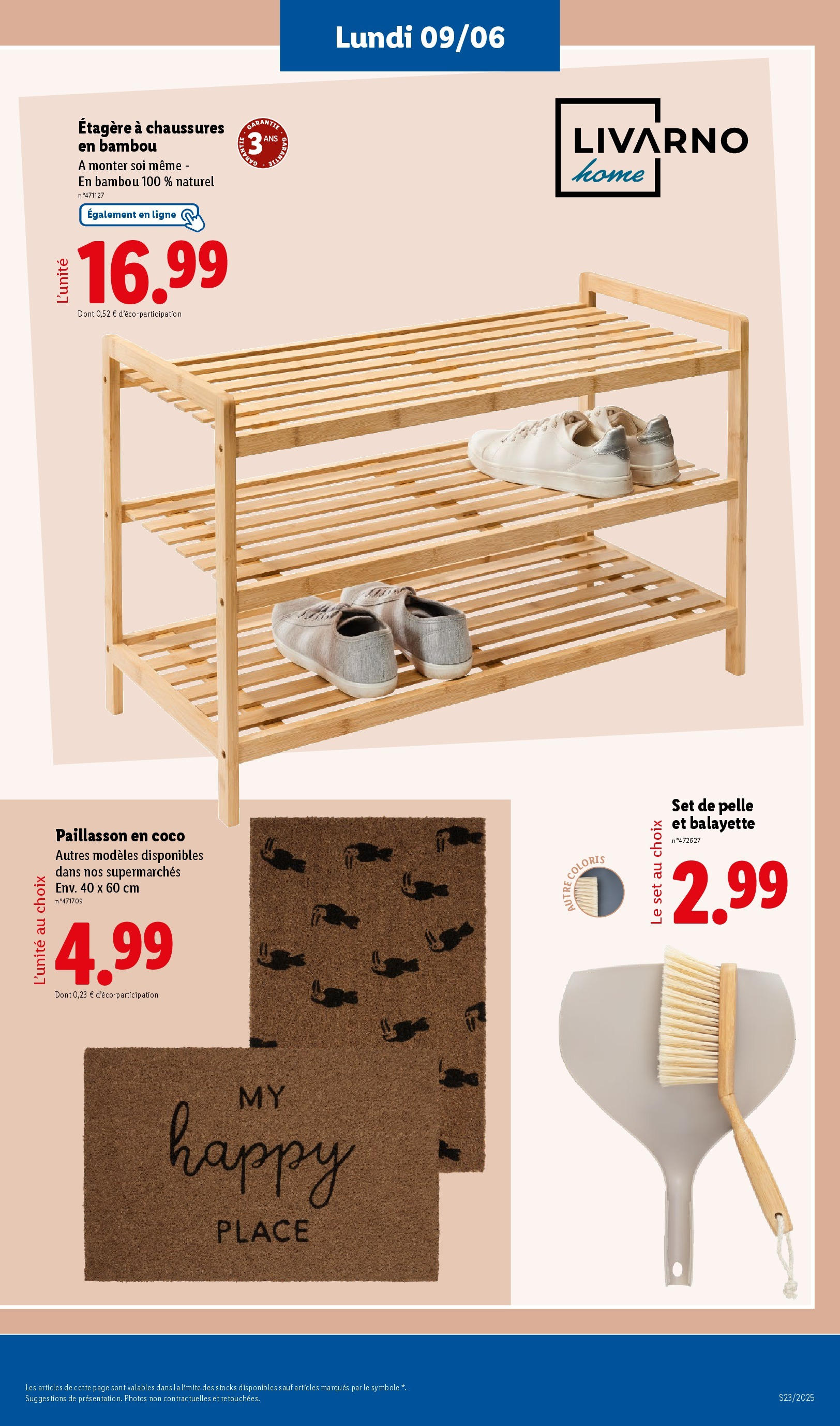 Catalogue LIDL du 04/06/2025 | Promo prospectus en ligne | Page: 57 | Produits: Étagère, Paillasson