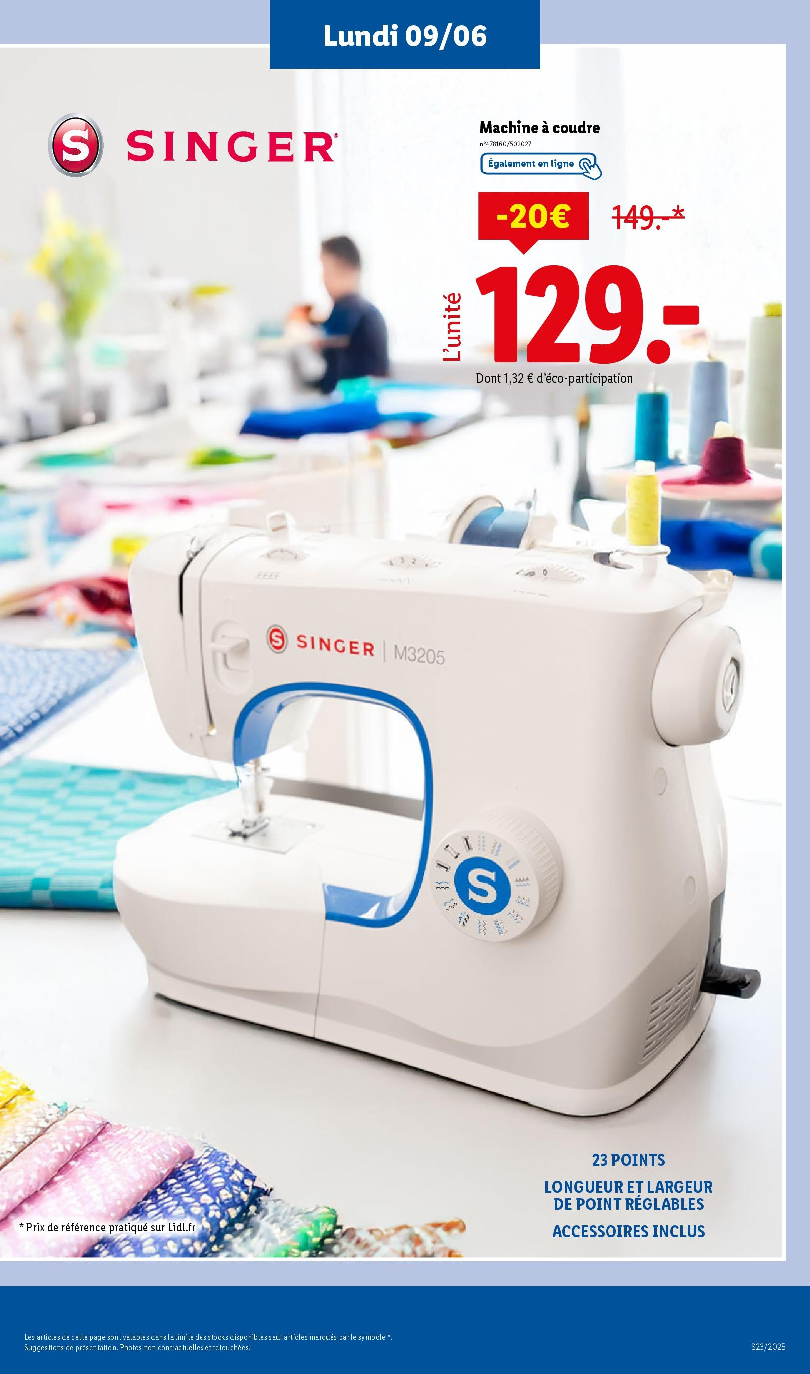 Catalogue LIDL du 04/06/2025 | Promo prospectus en ligne | Page: 61 | Produits: Machine à coudre