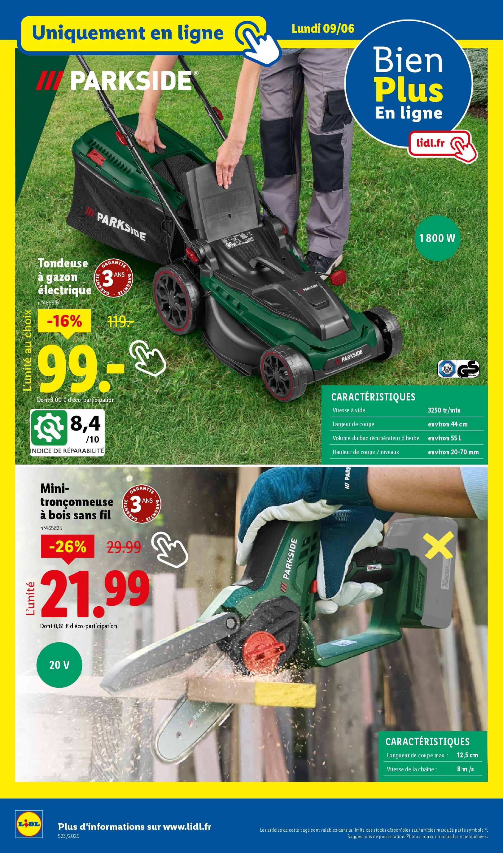 Catalogue LIDL du 04/06/2025 | Promo prospectus en ligne | Page: 72 | Produits: Tondeuse à gazon, Tronçonneuse, Tondeuse, Gazon
