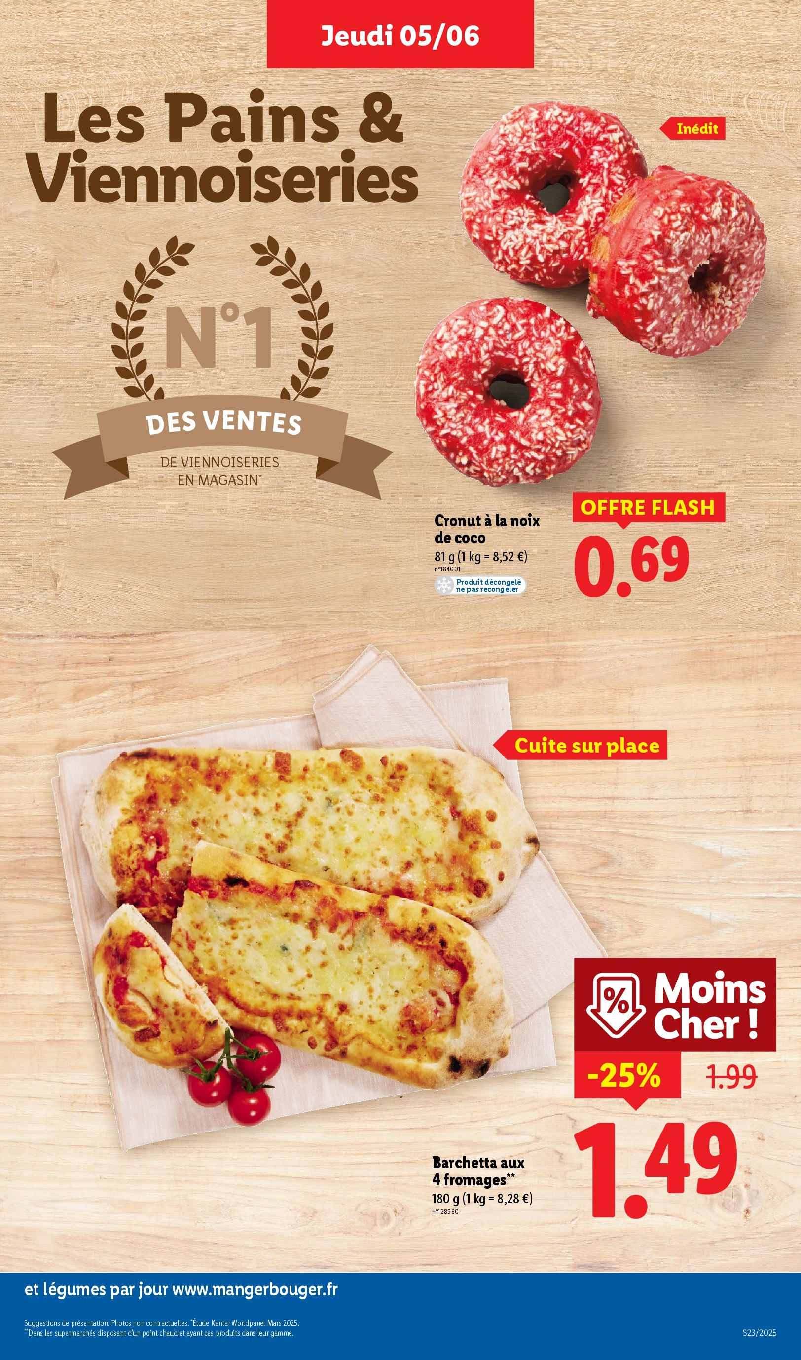 Catalogue LIDL du 04/06/2025 | Promo prospectus en ligne | Page: 9 | Produits: Noix de coco, Viennoiseries, Pizza, Noix