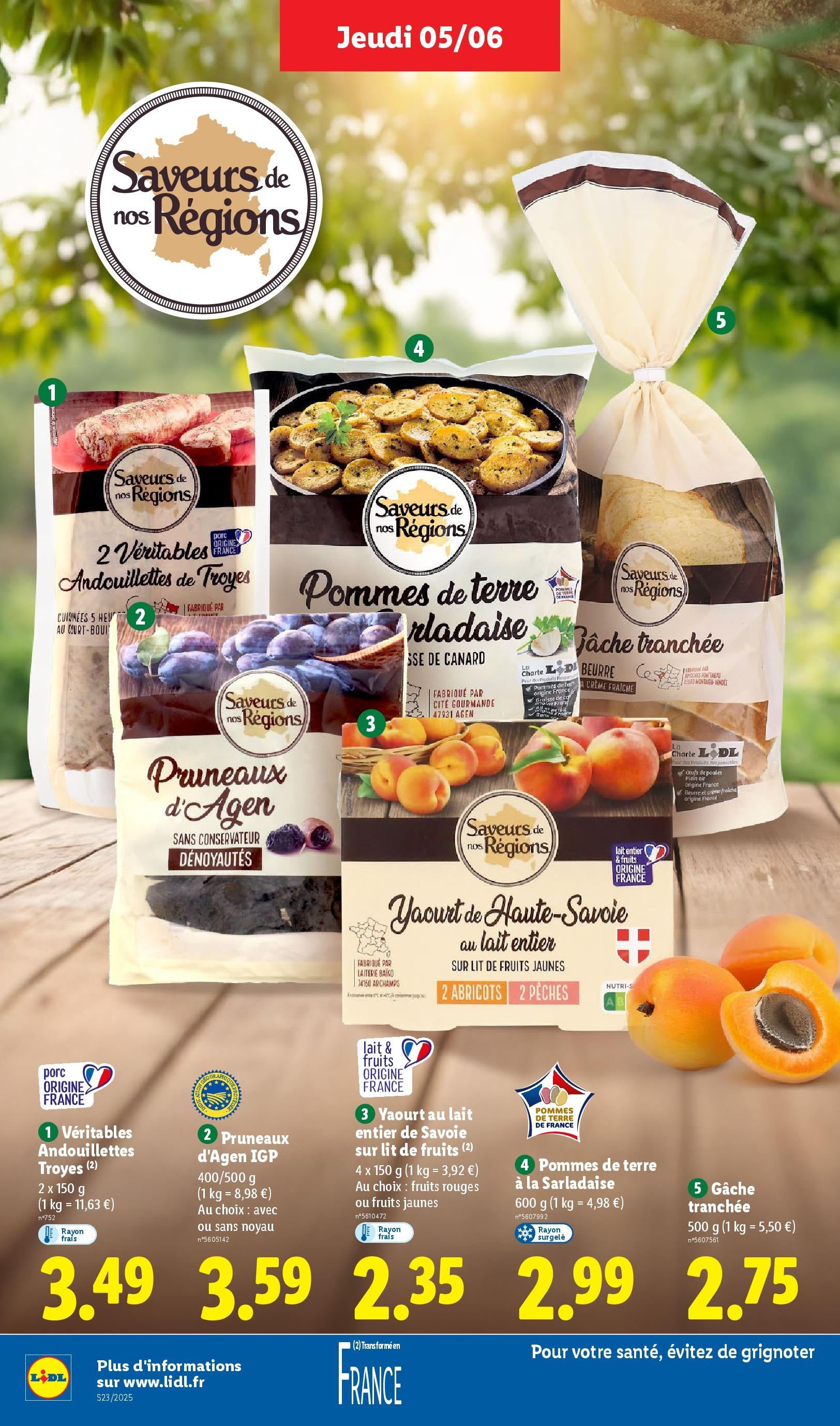 Catalogue LIDL du 04/06/2025 | Promo prospectus en ligne | Page: 10 | Produits: Pruneaux, Œufs, Porc, Pommes de terre