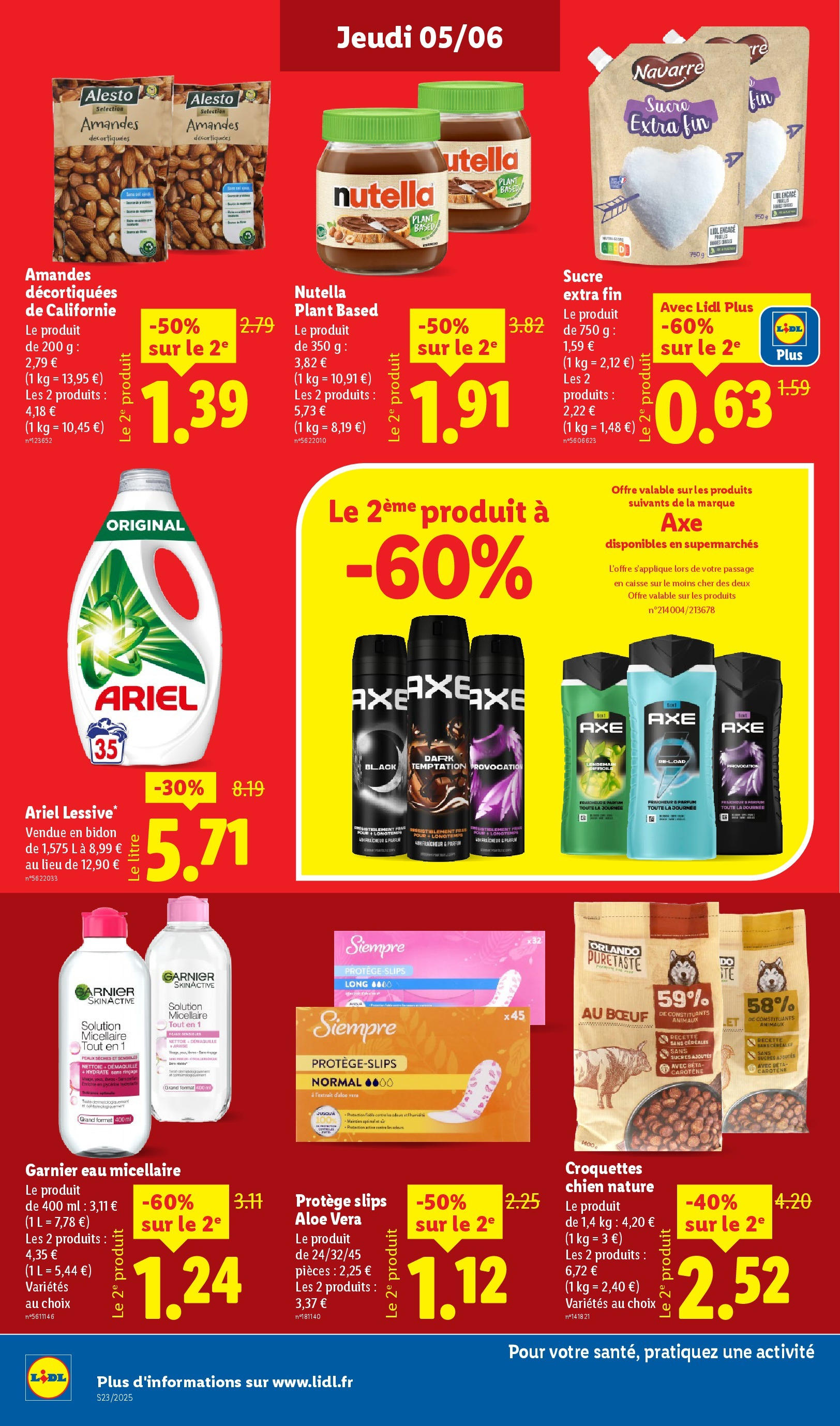 Catalogue LIDL du 04/06/2025 | Promo prospectus en ligne | Page: 14 | Produits: Noisettes, Croquettes pour chien, Nutella pate a tartiner, Céréales