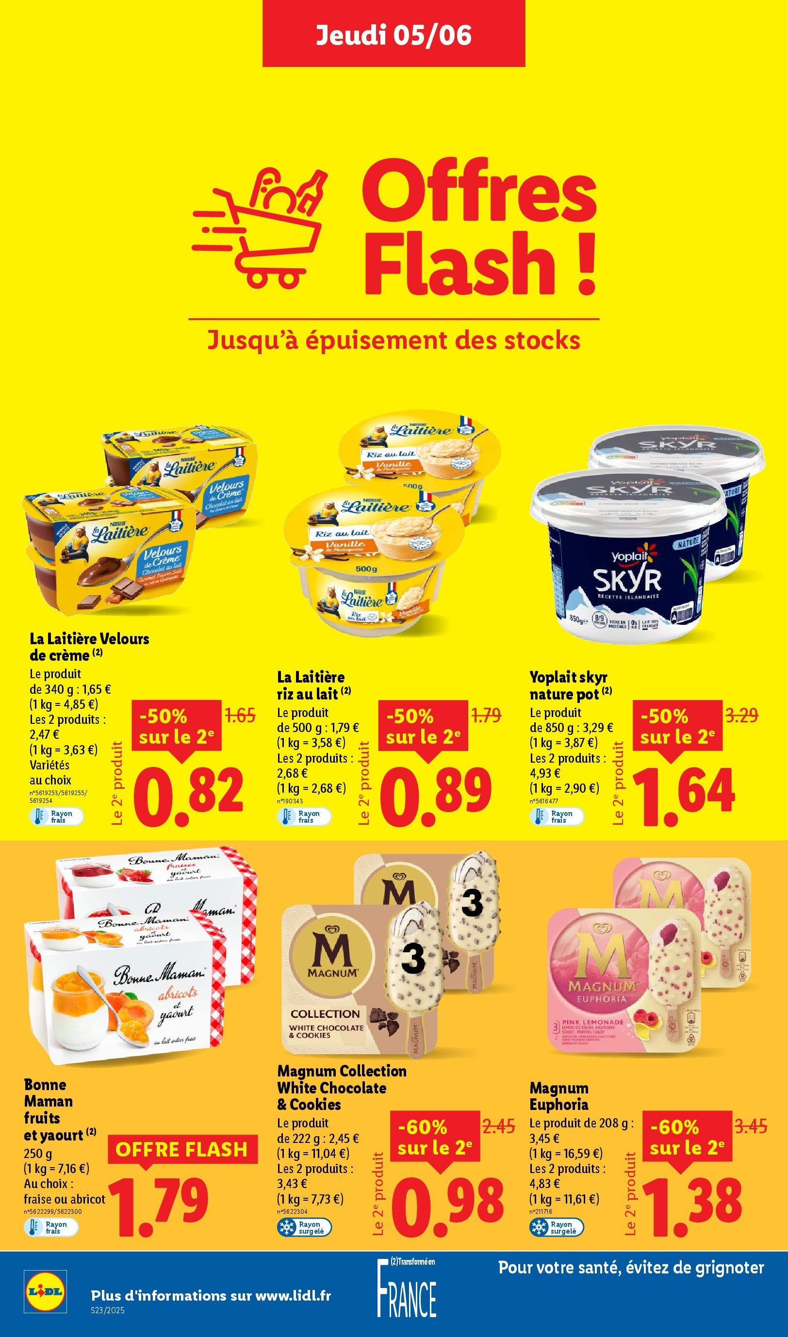 Catalogue LIDL du 04/06/2025 | Promo prospectus en ligne | Page: 16 | Produits: Abricot, Lait, Yaourt, Chocolat