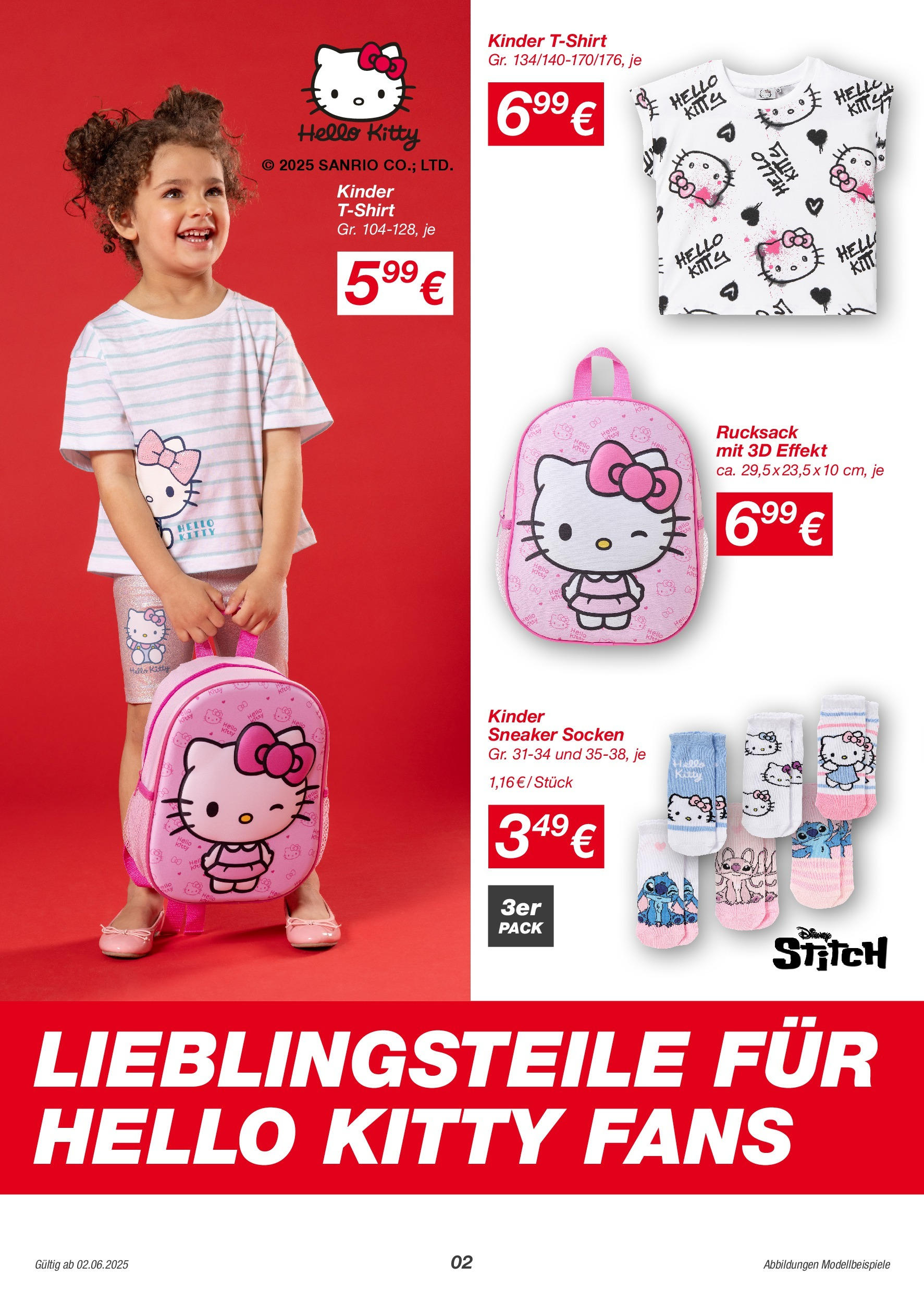 Kik Prospekt 	 (ab 02.06.2025) zum Blättern | Seite: 2 | Produkte: Socken, Rucksack