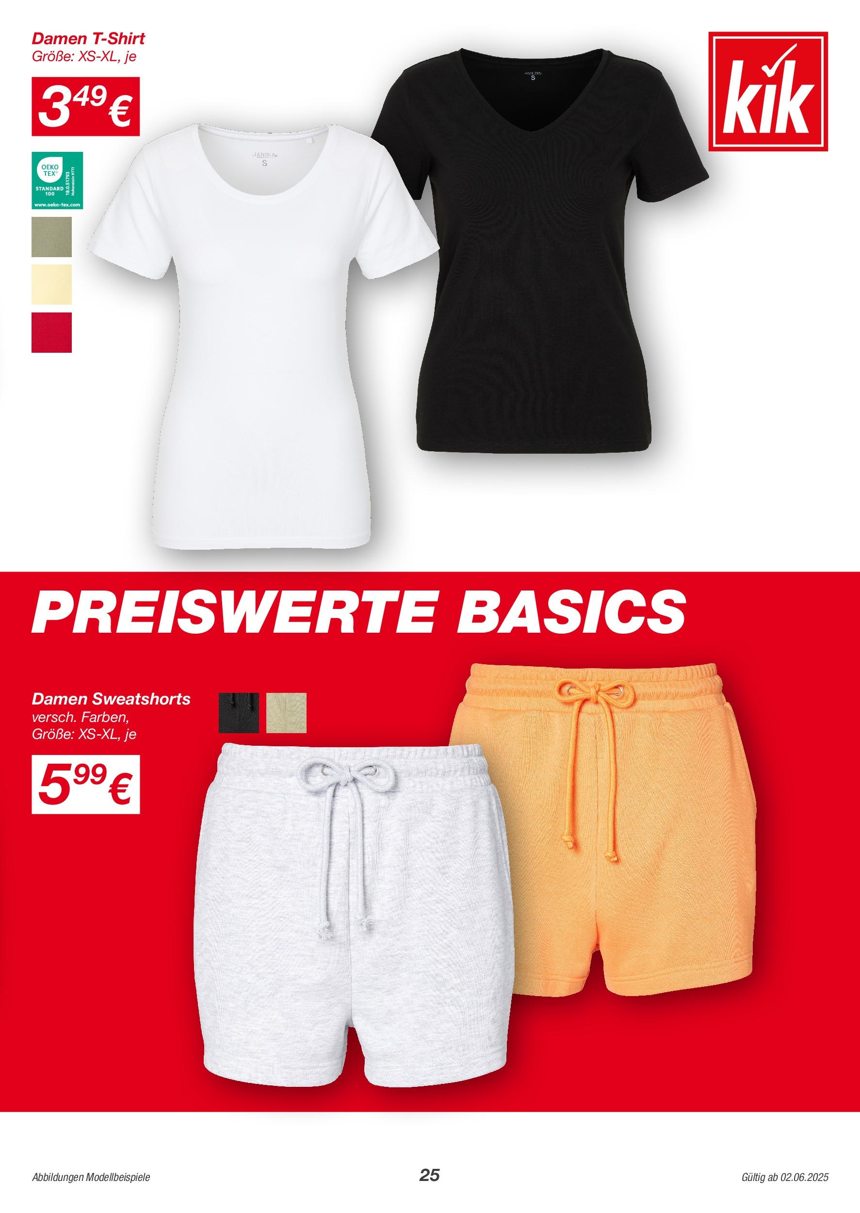 Kik Prospekt 	 (ab 02.06.2025) zum Blättern | Seite: 25 | Produkte: Sweatshorts