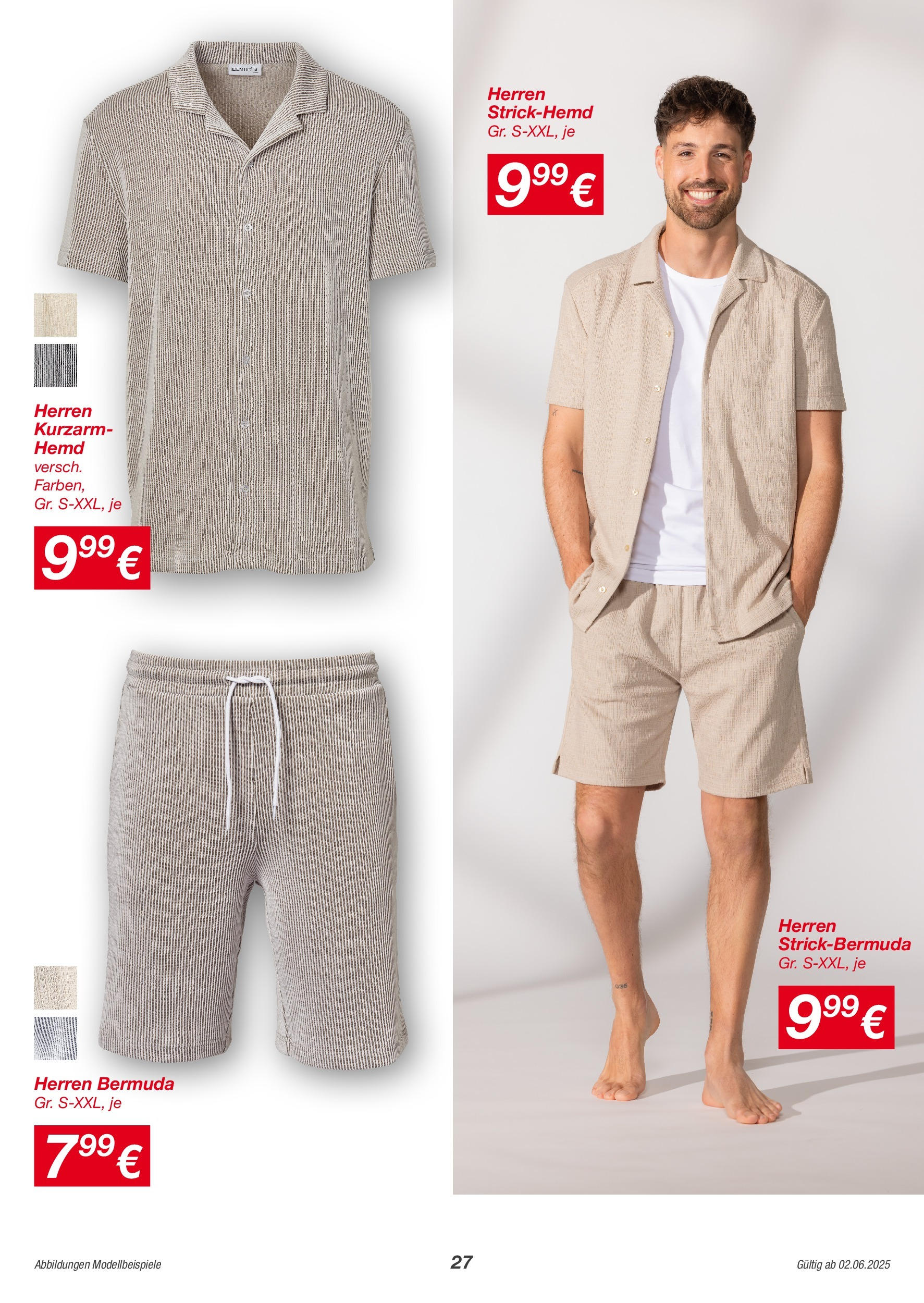 Kik Prospekt 	 (ab 02.06.2025) zum Blättern | Seite: 27 | Produkte: Bermuda, Kurzarm Hemd, Hemd