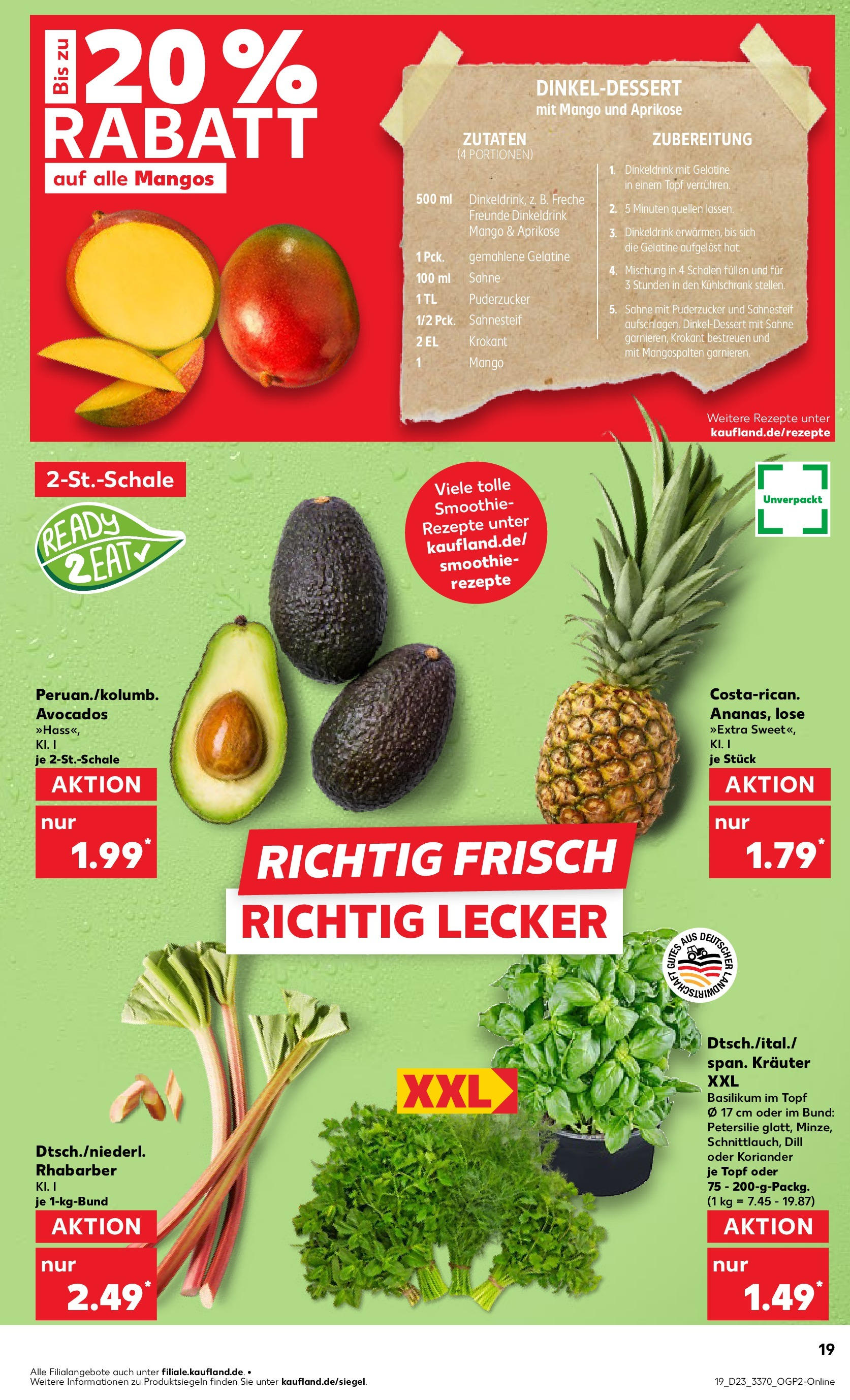 Kaufland prospekt Berlin (ab 05.06.2025) » Angebote Online | Seite: 19 | Produkte: Kühlschrank, Dill, Rhabarber, Sahne Kaufland prospekt Berlin (ab 05.06.2025) » Angebote Online zum Blättern | Seite: 19 | Produkte: Kühlschrank, Dill, Rhabarber, Sahne