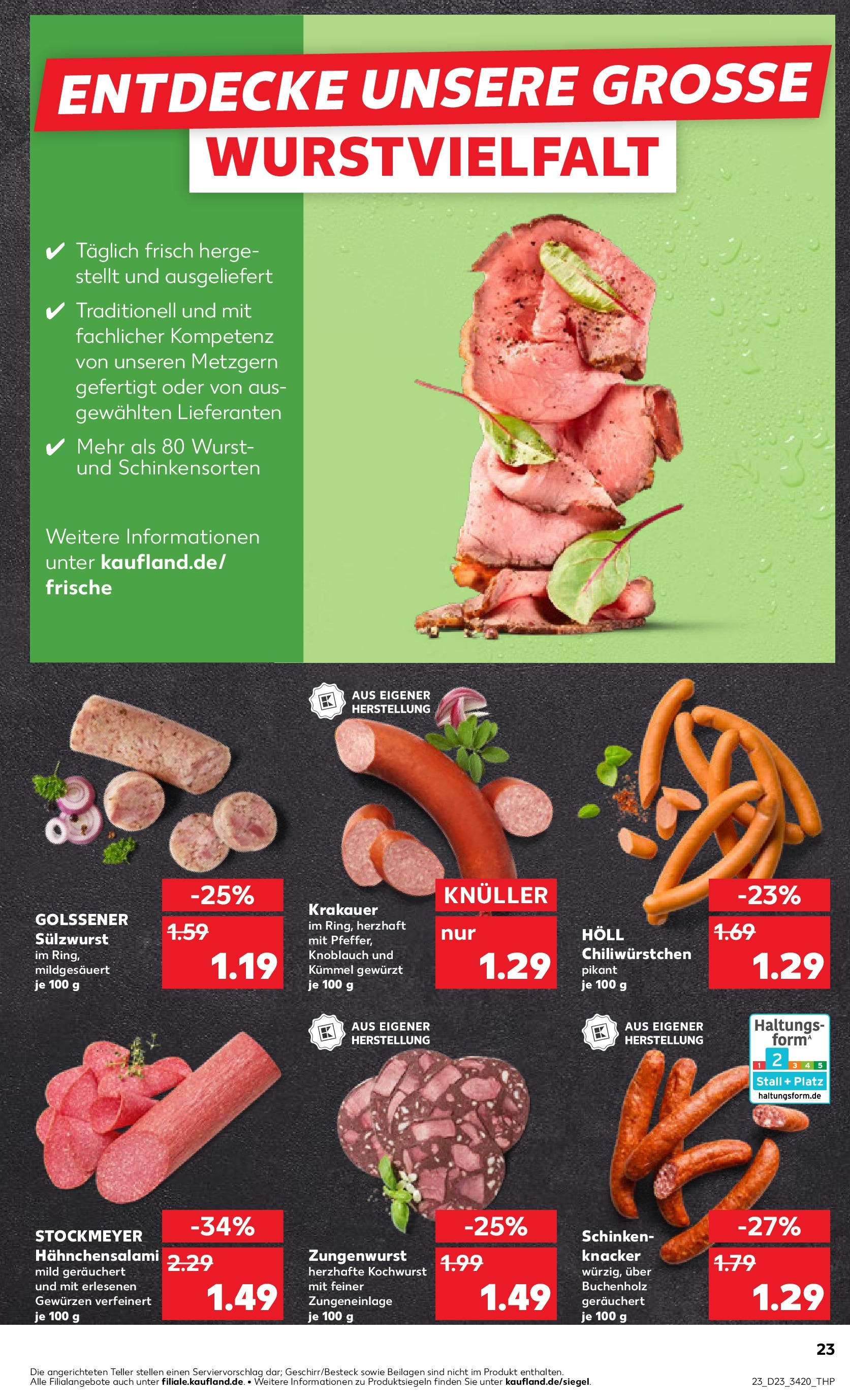 Kaufland prospekt Berlin (ab 05.06.2025) » Angebote Online | Seite: 23 | Produkte: Wurst, Knoblauch, Salami, Schinken Kaufland prospekt Berlin (ab 05.06.2025) » Angebote Online zum Blättern | Seite: 23 | Produkte: Wurst, Knoblauch, Salami, Schinken