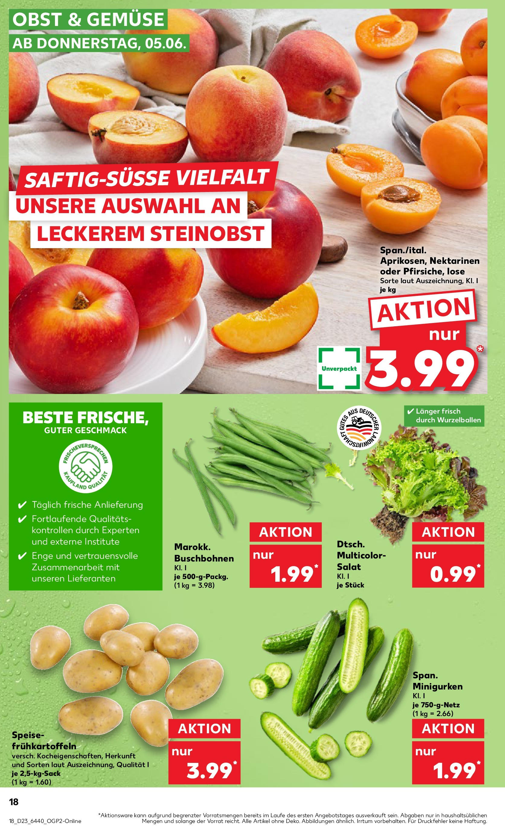 Kaufland prospekt Aschaffenburg (ab 05.06.2025) » Angebote Online | Seite: 18 | Produkte: Nektarinen, Gemüse, Obst, Salat Kaufland prospekt Aschaffenburg (ab 05.06.2025) » Angebote Online zum Blättern | Seite: 18 | Produkte: Nektarinen, Gemüse, Obst, Salat