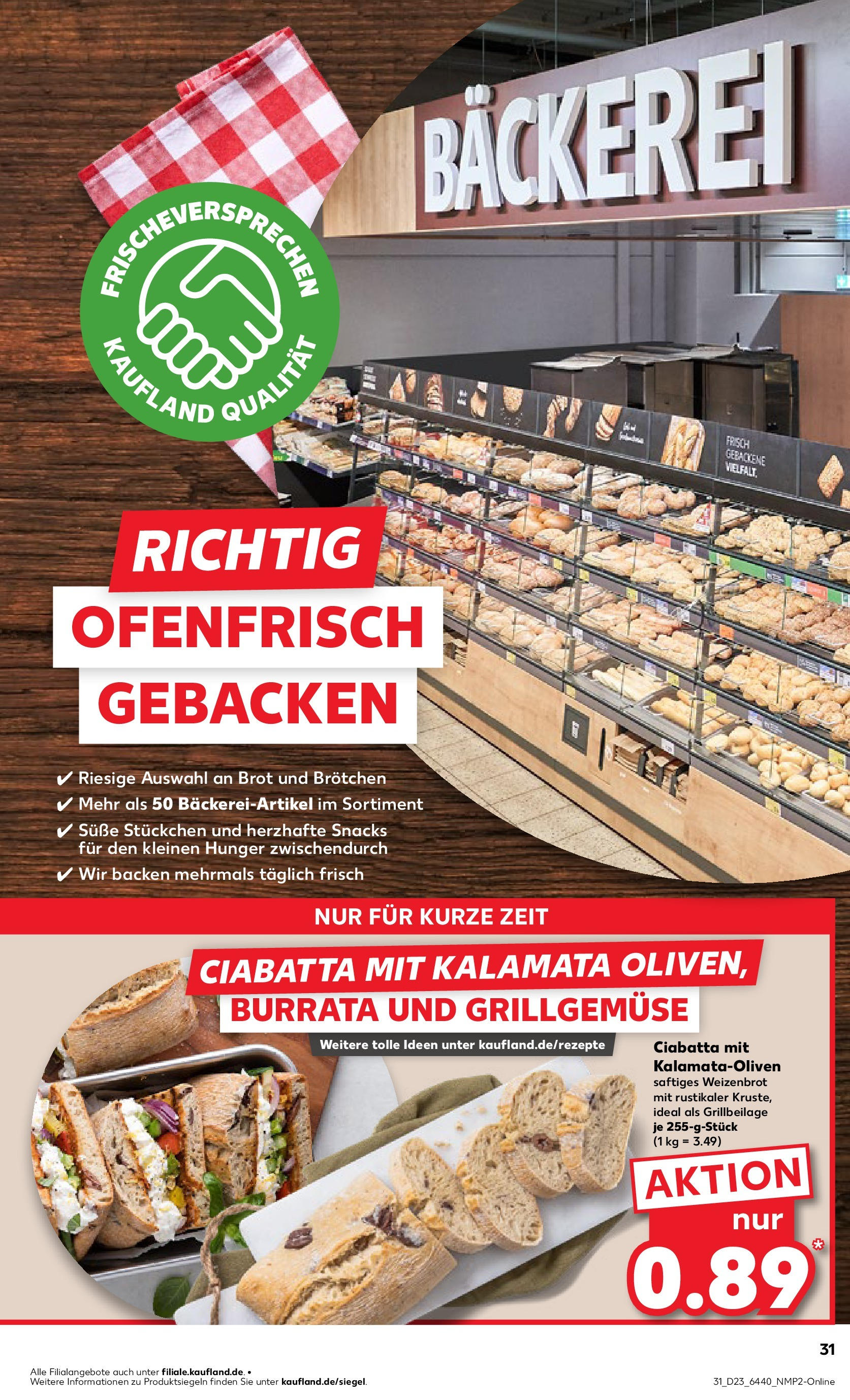 Kaufland prospekt Aschaffenburg (ab 05.06.2025) » Angebote Online | Seite: 31 | Produkte: Bäckerei, Burrata, Brot Kaufland prospekt Aschaffenburg (ab 05.06.2025) » Angebote Online zum Blättern | Seite: 31 | Produkte: Bäckerei, Burrata, Brot