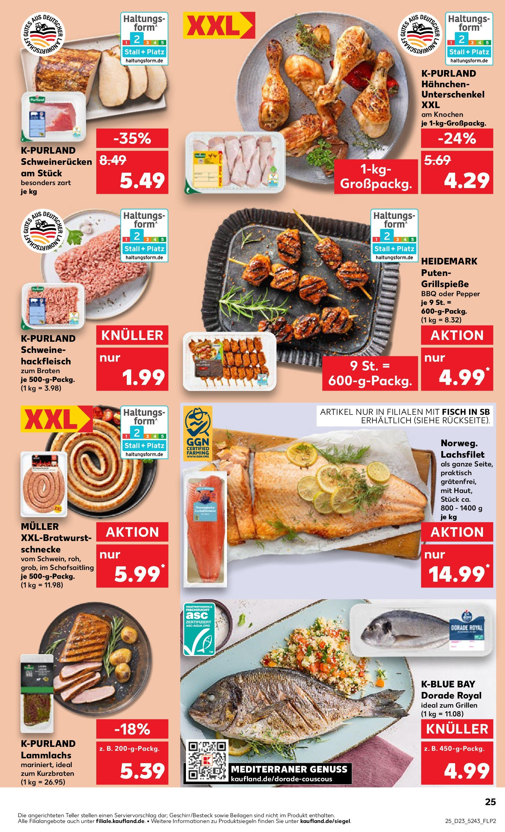 Kaufland prospekt Weiterstadt (ab 05.06.2025) » Angebote Online | Seite: 25 | Produkte: Hahnchen, Fisch, Schweinerucken, Hackfleisch Kaufland prospekt Weiterstadt (ab 05.06.2025) » Angebote Online zum Blättern | Seite: 25 | Produkte: Hahnchen, Fisch, Schweinerucken, Hackfleisch