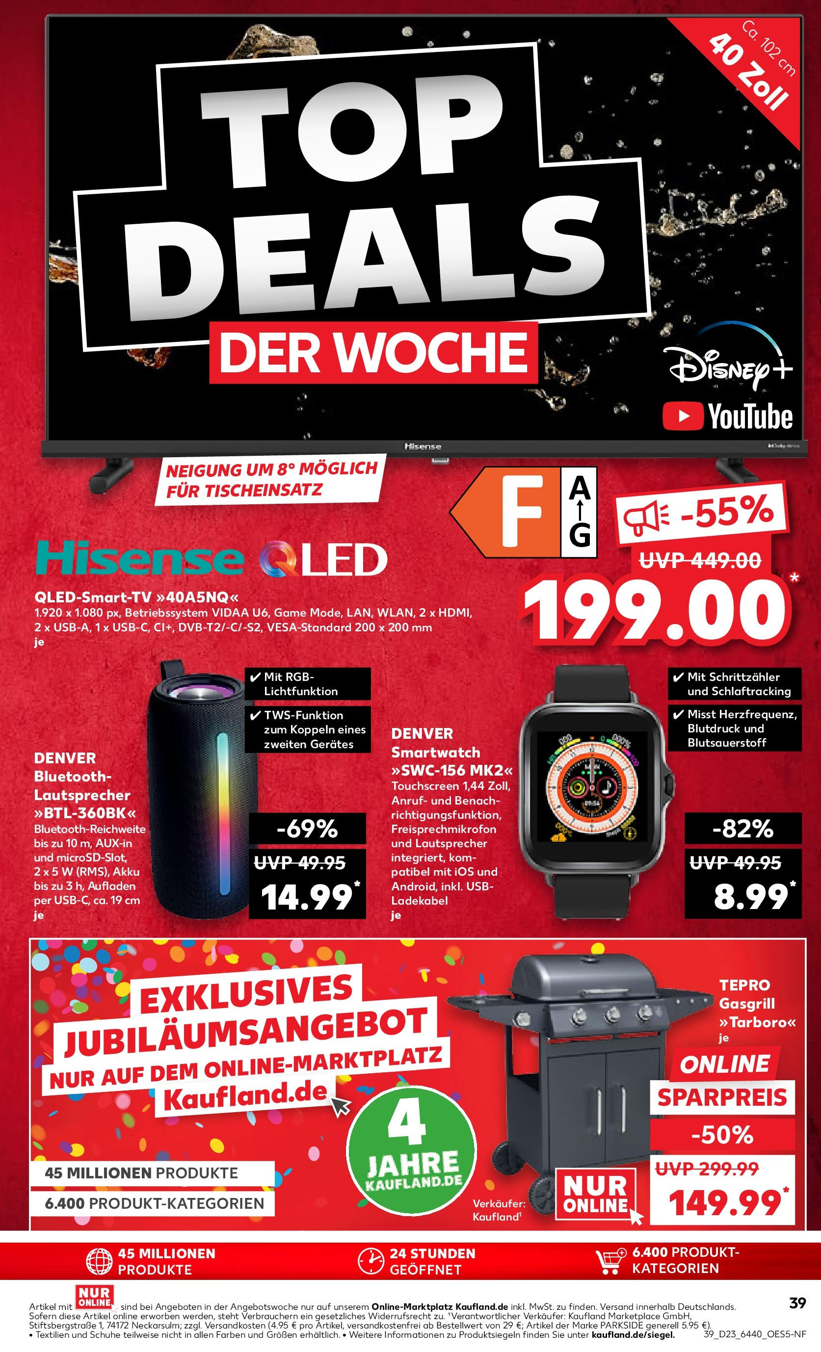 Kaufland prospekt Aschaffenburg (ab 05.06.2025) » Angebote Online | Seite: 39 | Produkte: USB, Smartwatch, Smart TV, Ladekabel Kaufland prospekt Aschaffenburg (ab 05.06.2025) » Angebote Online zum Blättern | Seite: 39 | Produkte: USB, Smartwatch, Smart TV, Ladekabel