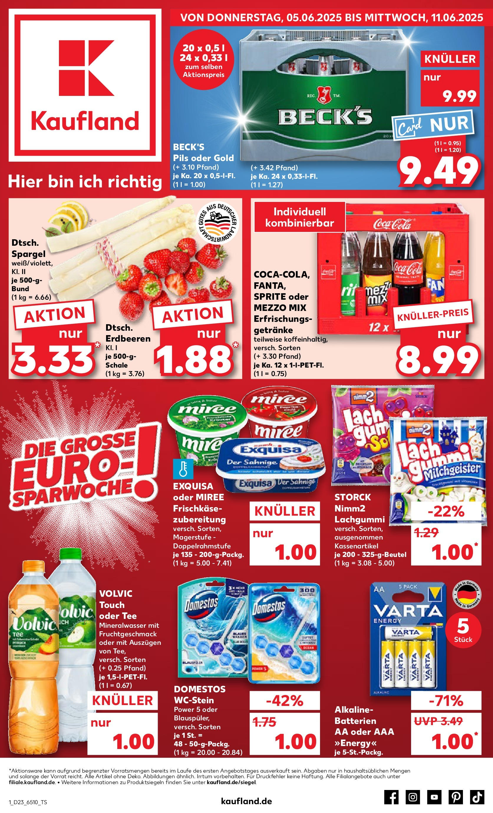 Kaufland prospekt Essen (ab 05.06.2025) » Angebote Online | Seite: 1 | Produkte: Sprite, Cola, Tee, Erdbeeren Kaufland prospekt Essen (ab 05.06.2025) » Angebote Online zum Blättern | Seite: 1 | Produkte: Sprite, Cola, Tee, Erdbeeren