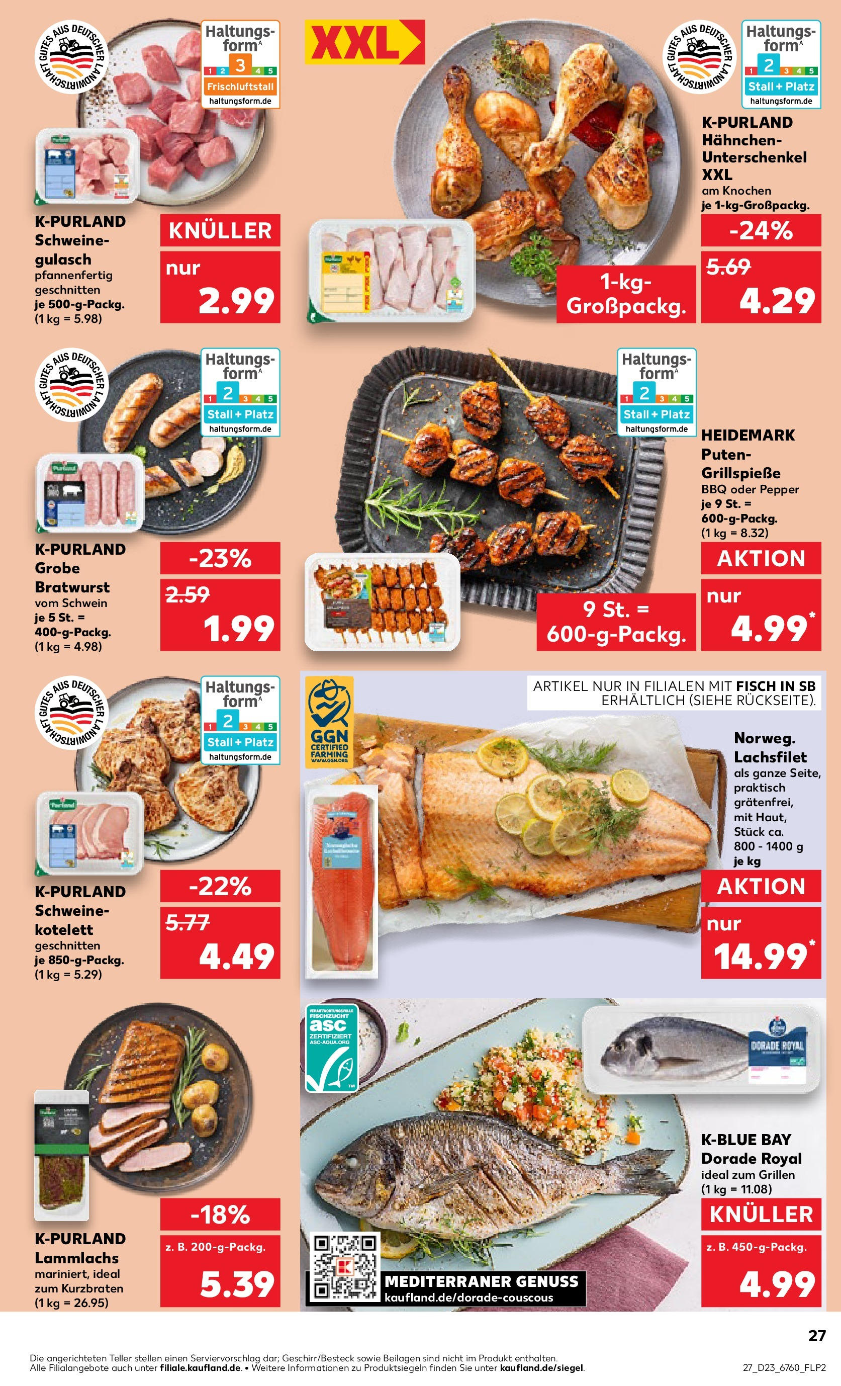 Kaufland prospekt Bad Windsheim (ab 05.06.2025) » Angebote Online | Seite: 27 | Produkte: Dorade, Bratwurst, Fisch, Gulasch Kaufland prospekt Bad Windsheim (ab 05.06.2025) » Angebote Online zum Blättern | Seite: 27 | Produkte: Dorade, Bratwurst, Fisch, Gulasch