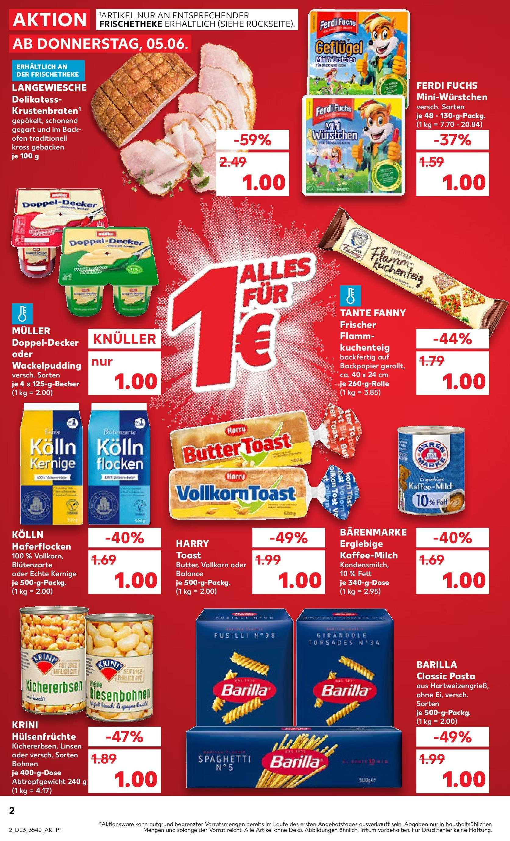 Kaufland prospekt Potsdam (ab 05.06.2025) » Angebote Online | Seite: 2 | Produkte: Ofen, Kolln, Toast, Pudding Kaufland prospekt Potsdam (ab 05.06.2025) » Angebote Online zum Blättern | Seite: 2 | Produkte: Ofen, Kolln, Toast, Pudding