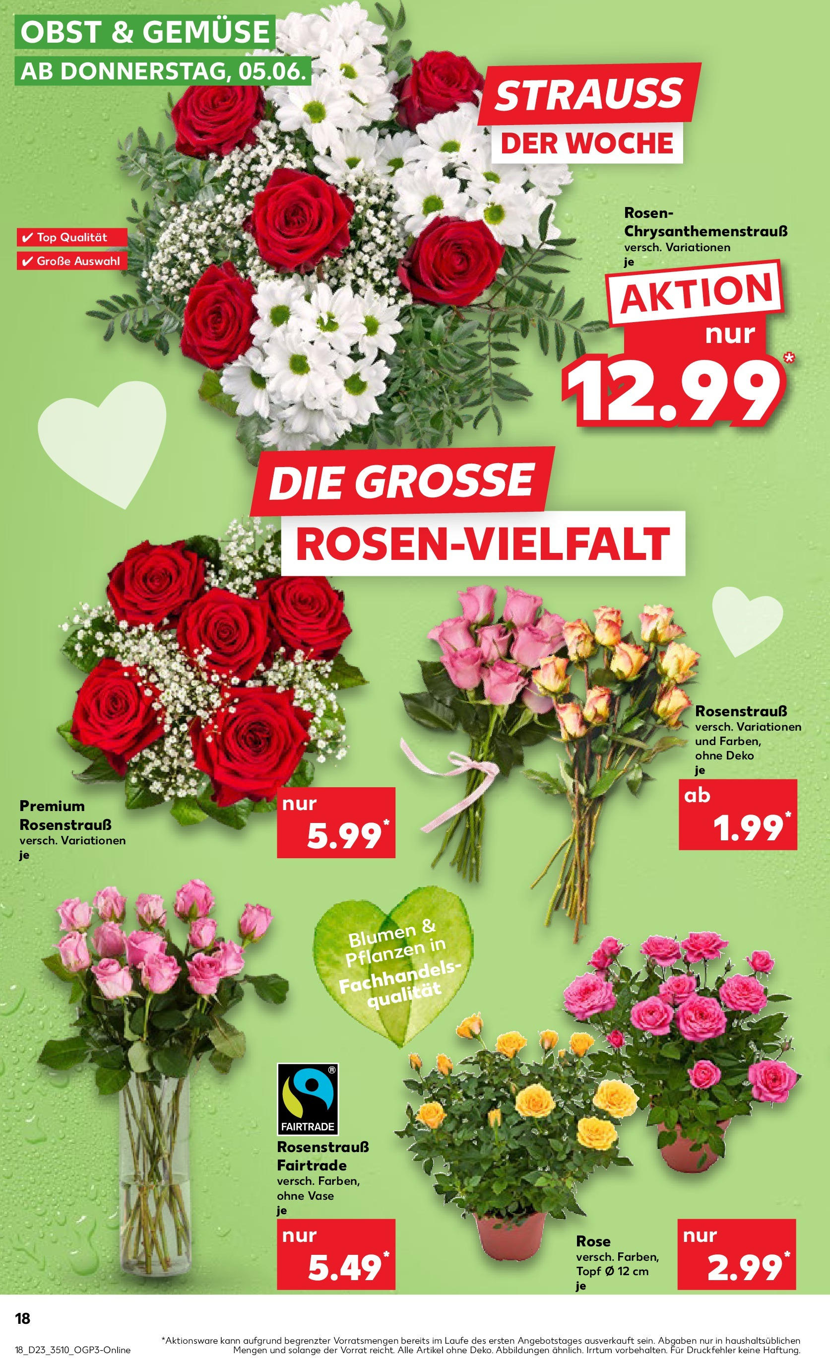 Kaufland prospekt Berlin (ab 05.06.2025) » Angebote Online | Seite: 18 | Produkte: Blumen, Vase, Gemüse, Obst Kaufland prospekt Berlin (ab 05.06.2025) » Angebote Online zum Blättern | Seite: 18 | Produkte: Blumen, Vase, Gemüse, Obst