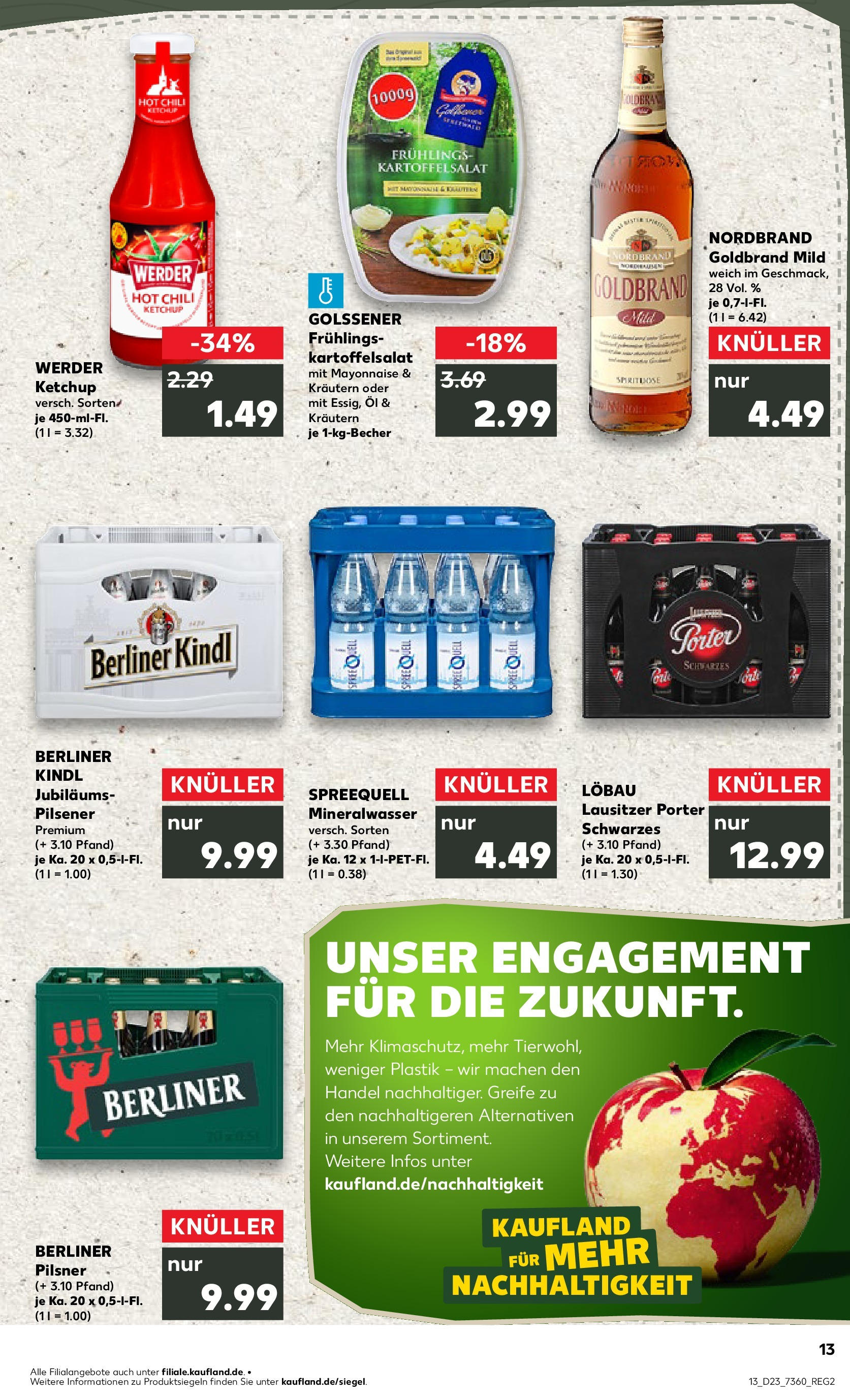 Prospekt Kaufland ab 05.06.2025 » Angebote und Werbung Online | Seite: 13 | Produkte: Berliner, Öl, Mineralwasser, Berliner pilsner Prospekt Kaufland ab 05.06.2025 » Angebote Online zum Blättern | Seite: 13 | Produkte: Berliner, Öl, Mineralwasser, Berliner pilsner
