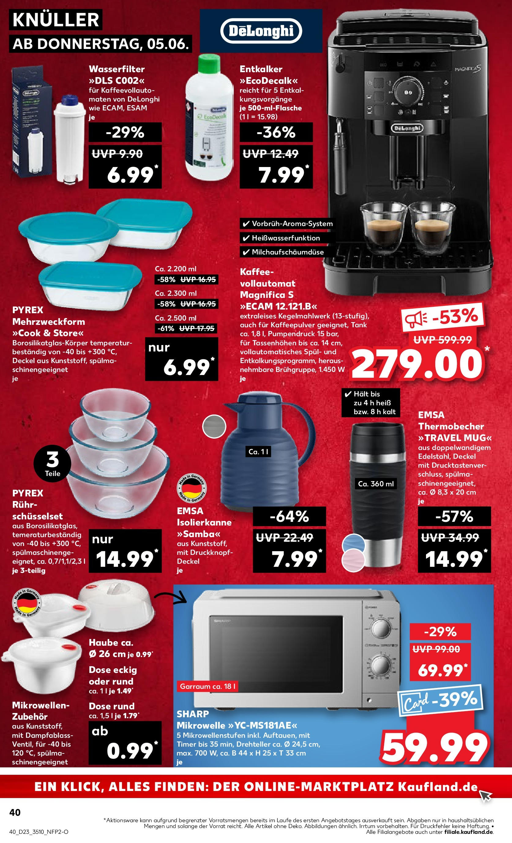 Kaufland prospekt Berlin (ab 05.06.2025) » Angebote Online | Seite: 40 | Produkte: Mikrowelle, Kaffee Kaufland prospekt Berlin (ab 05.06.2025) » Angebote Online zum Blättern | Seite: 40 | Produkte: Mikrowelle, Kaffee
