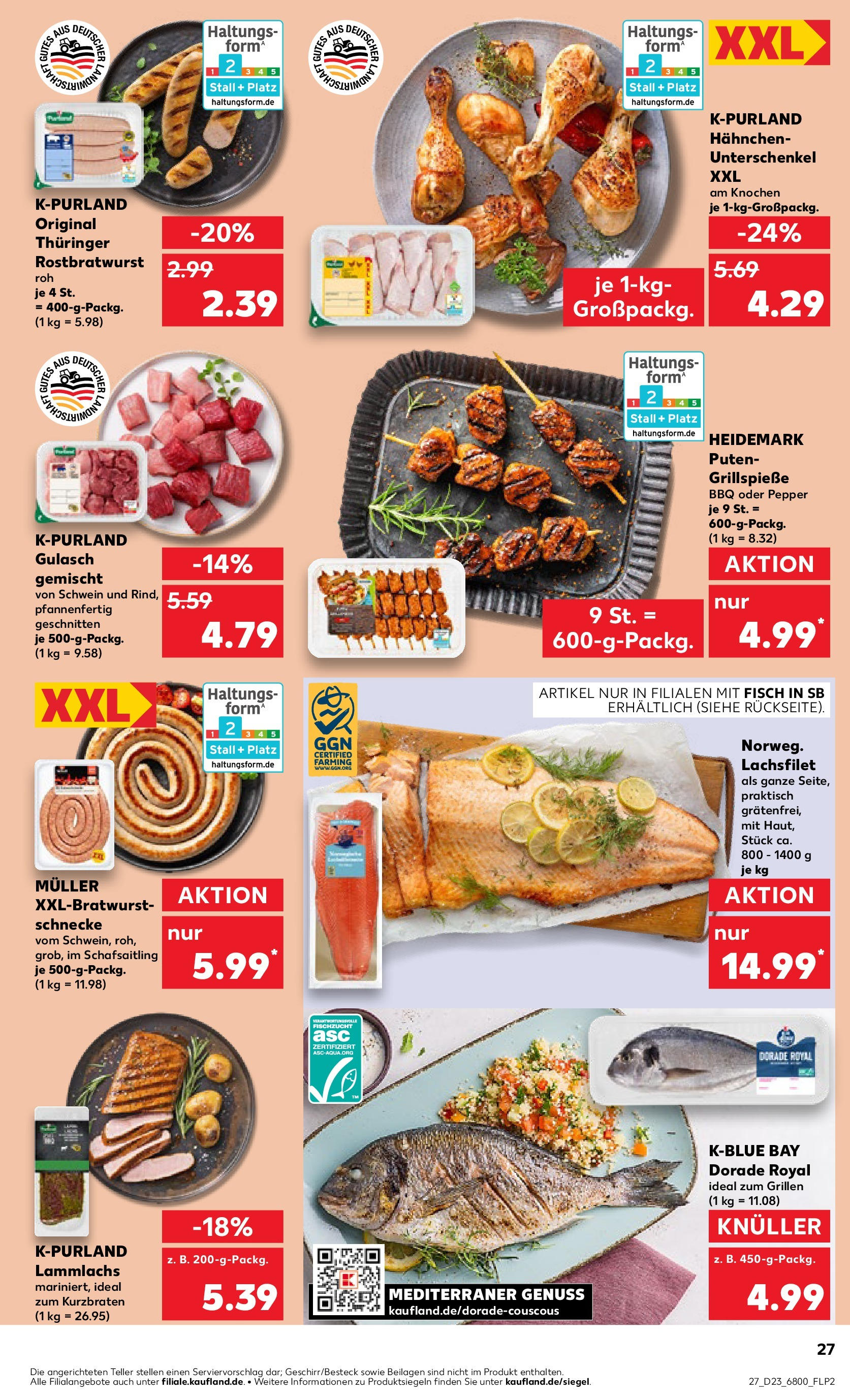 Kaufland prospekt Berlin (ab 05.06.2025) » Angebote Online | Seite: 27 | Produkte: Dorade, Hahnchen, Fisch, Gulasch Kaufland prospekt Berlin (ab 05.06.2025) » Angebote Online zum Blättern | Seite: 27 | Produkte: Dorade, Hahnchen, Fisch, Gulasch
