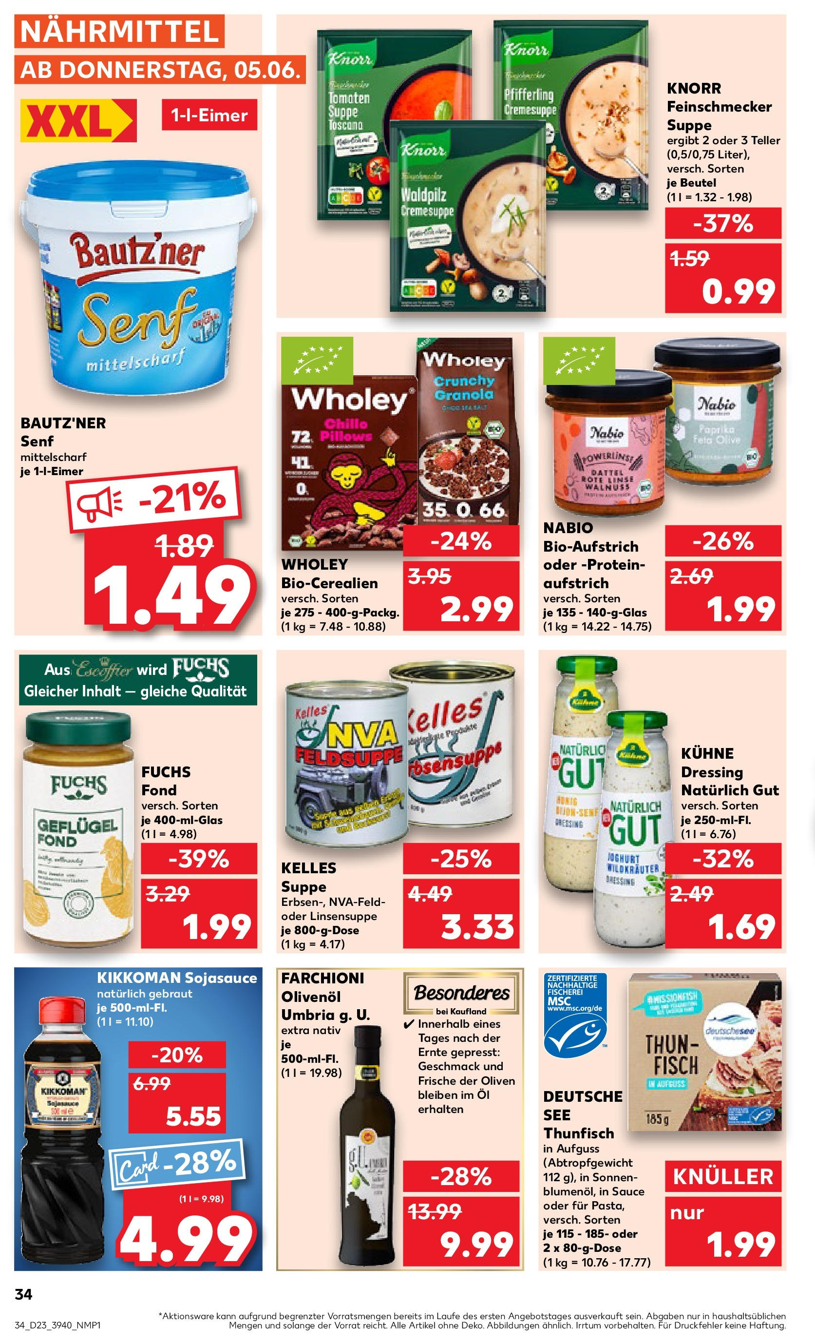 Kaufland prospekt Dresden (ab 05.06.2025) » Angebote Online | Seite: 34 | Produkte: Öl, Olivenol, Tomaten, Paprika Kaufland prospekt Dresden (ab 05.06.2025) » Angebote Online zum Blättern | Seite: 34 | Produkte: Öl, Olivenol, Tomaten, Paprika