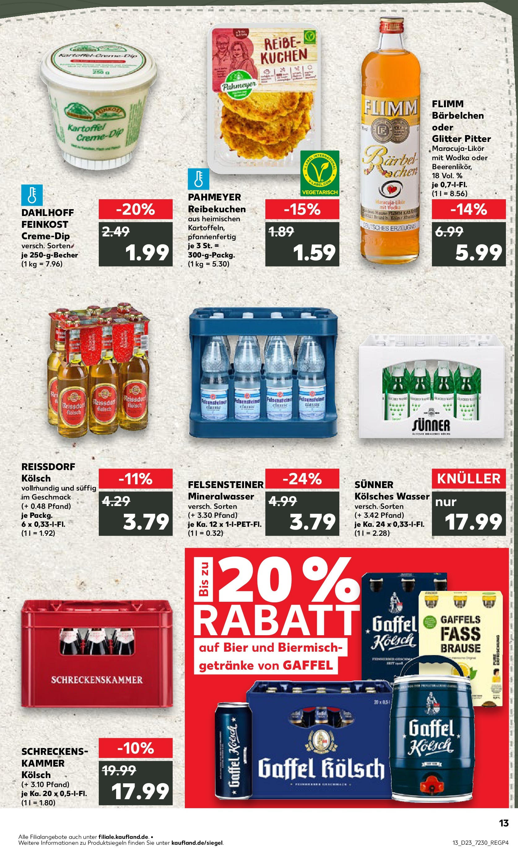 Kaufland prospekt Bergisch Gladbach (ab 05.06.2025) » Angebote Online | Seite: 13 | Produkte: Bier, Wasser, Kuchen, Wodka Kaufland prospekt Bergisch Gladbach (ab 05.06.2025) » Angebote Online zum Blättern | Seite: 13 | Produkte: Bier, Wasser, Kuchen, Wodka