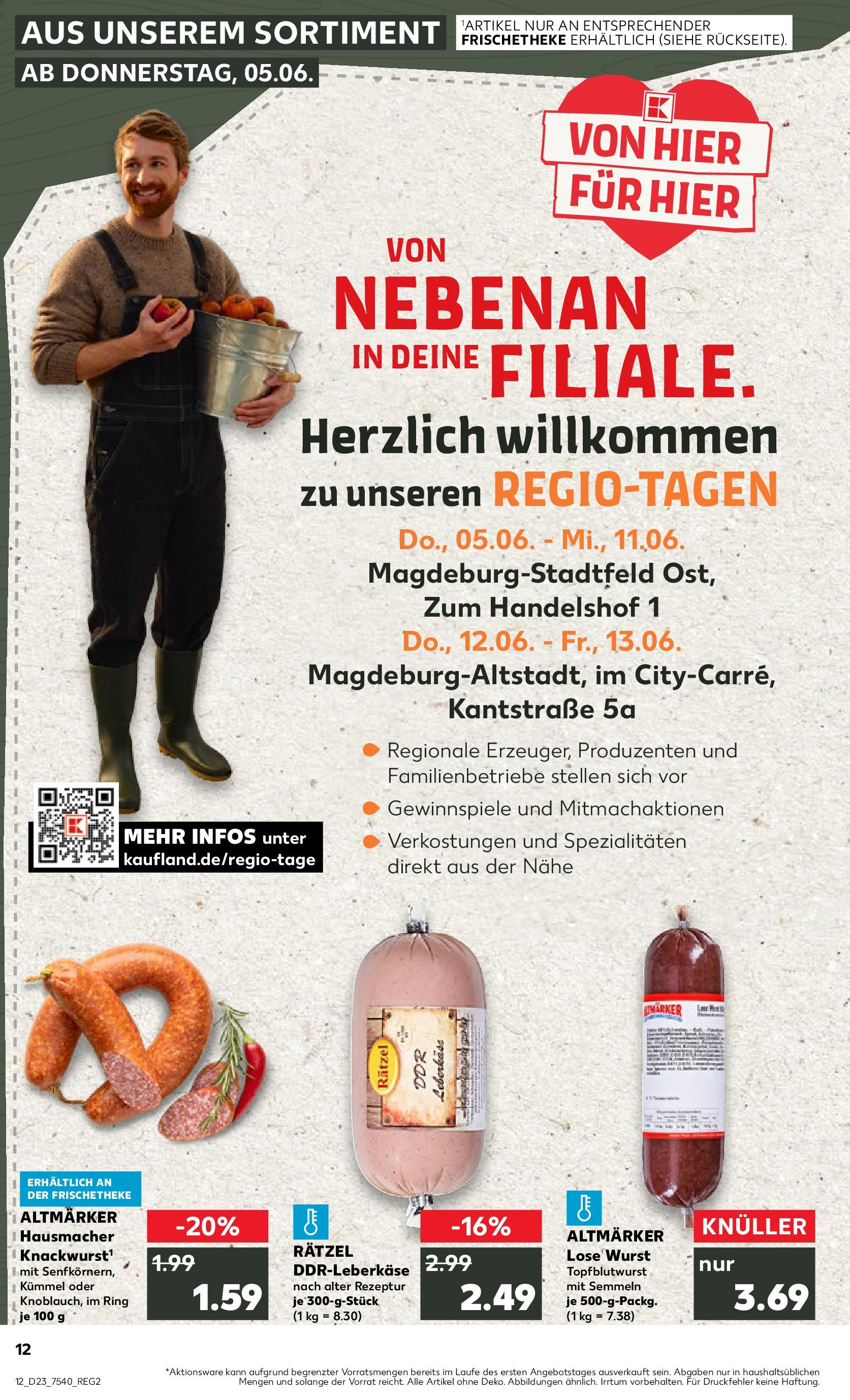 Kaufland prospekt Magdeburg (ab 05.06.2025) » Angebote Online | Seite: 12 | Produkte: Wurst Kaufland prospekt Magdeburg (ab 05.06.2025) » Angebote Online zum Blättern | Seite: 12 | Produkte: Wurst