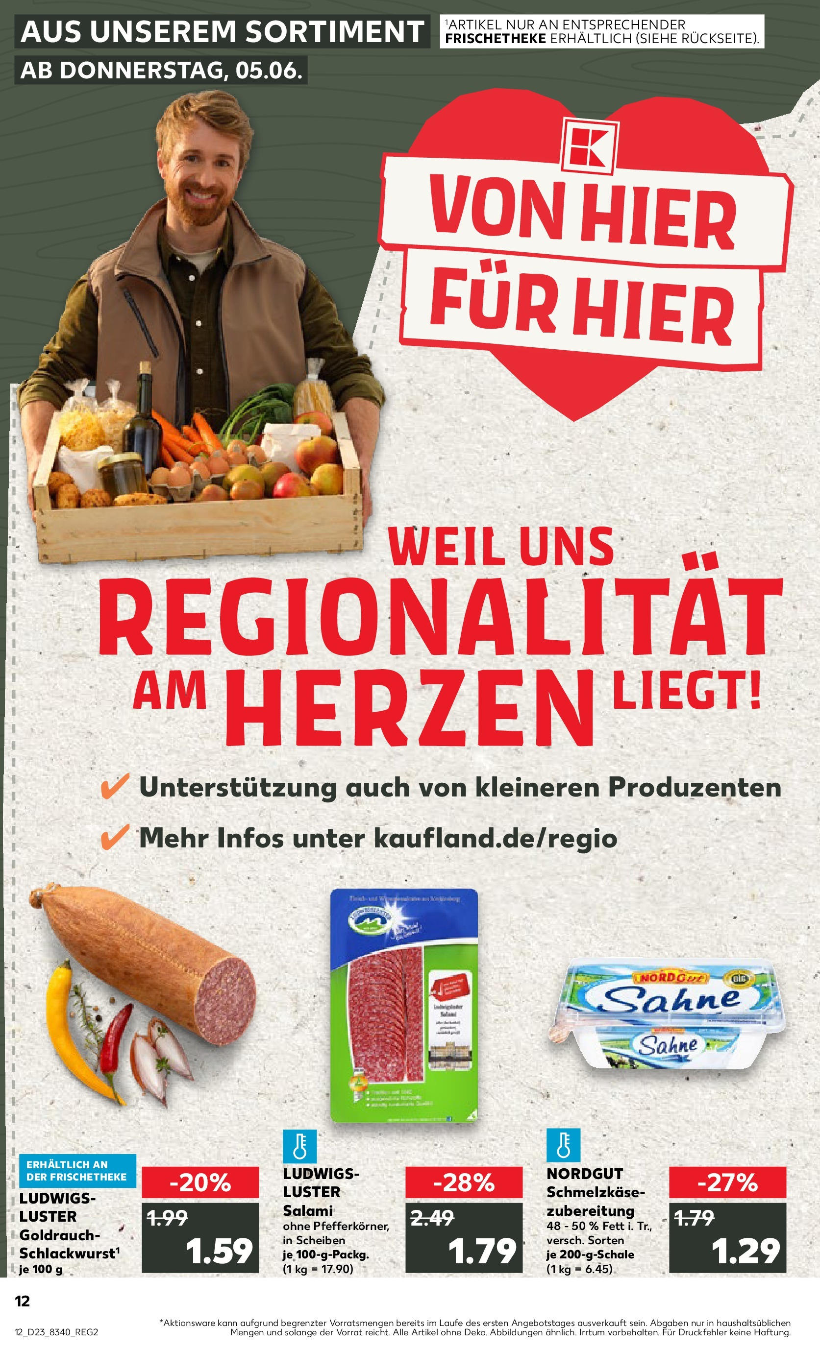 Kaufland prospekt Schwerin (ab 05.06.2025) » Angebote Online | Seite: 12 | Produkte: Salami, Sahne Kaufland prospekt Schwerin (ab 05.06.2025) » Angebote Online zum Blättern | Seite: 12 | Produkte: Salami, Sahne