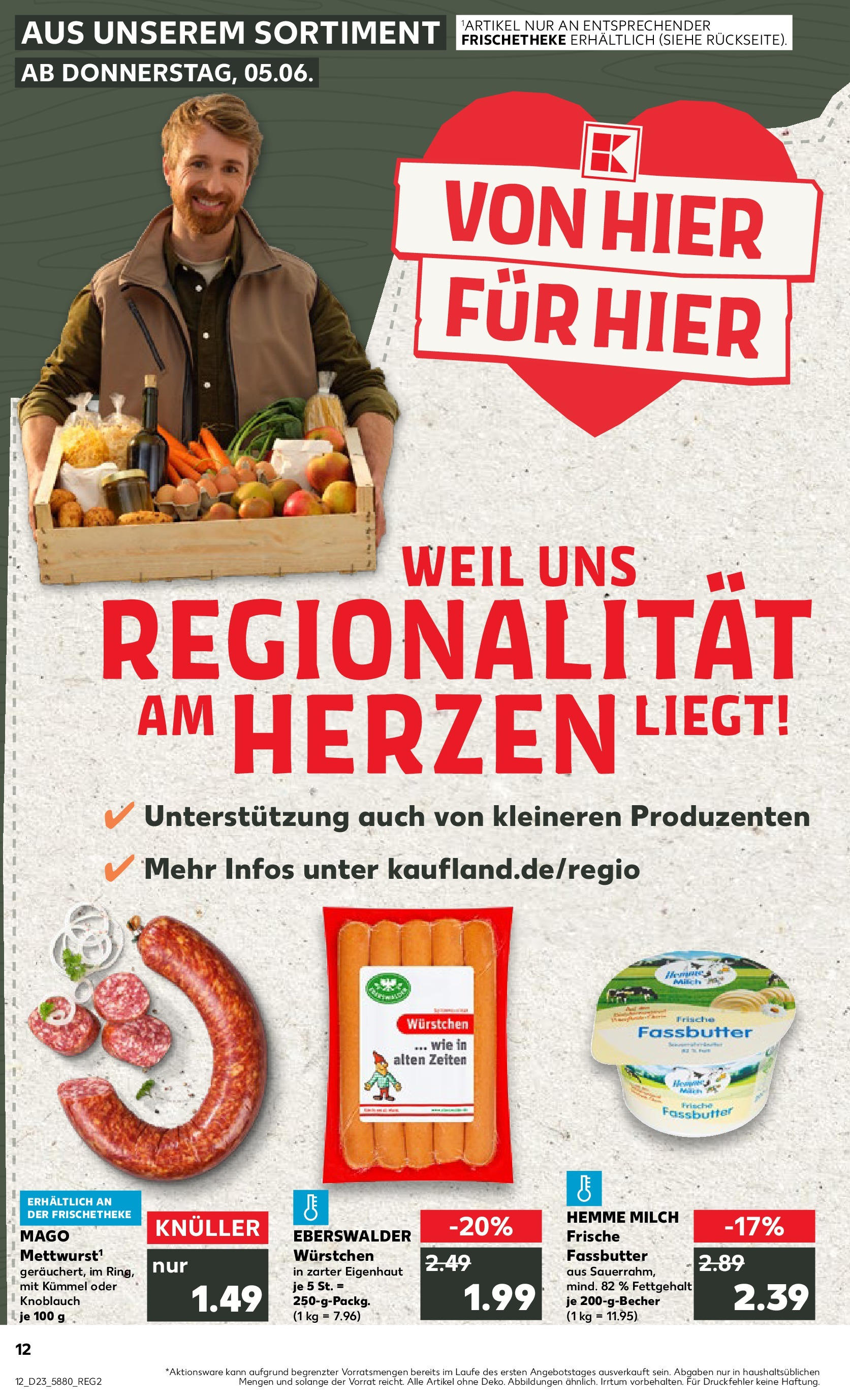 Kaufland prospekt Luckenwalde (ab 05.06.2025) » Angebote Online | Seite: 12 | Produkte: Milch, Butter, Knoblauch Kaufland prospekt Luckenwalde (ab 05.06.2025) » Angebote Online zum Blättern | Seite: 12 | Produkte: Milch, Butter, Knoblauch