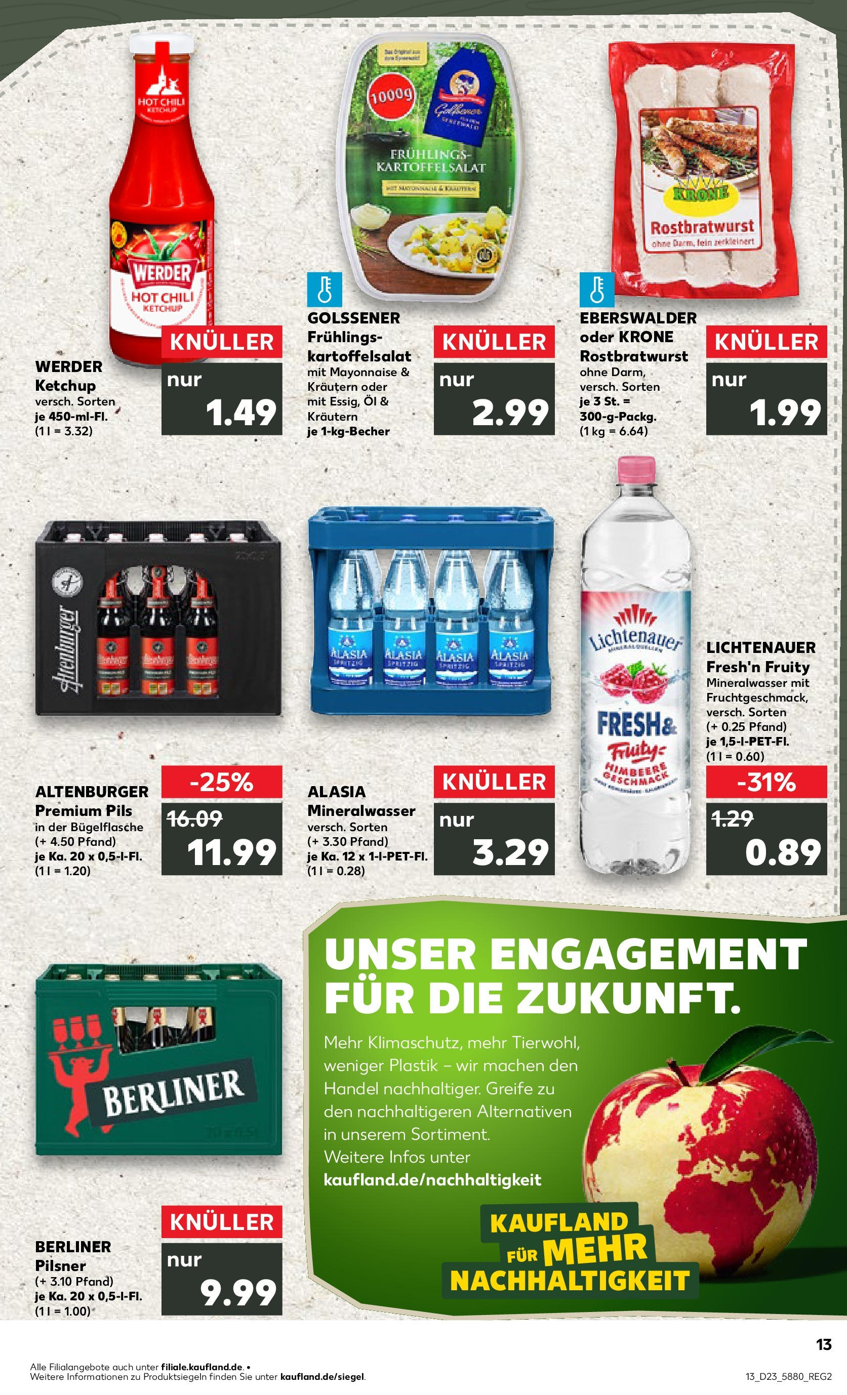 Kaufland prospekt Luckenwalde (ab 05.06.2025) » Angebote Online | Seite: 13 | Produkte: Berliner, Mineralwasser, Mayonnaise, Ketchup Kaufland prospekt Luckenwalde (ab 05.06.2025) » Angebote Online zum Blättern | Seite: 13 | Produkte: Berliner, Mineralwasser, Mayonnaise, Ketchup