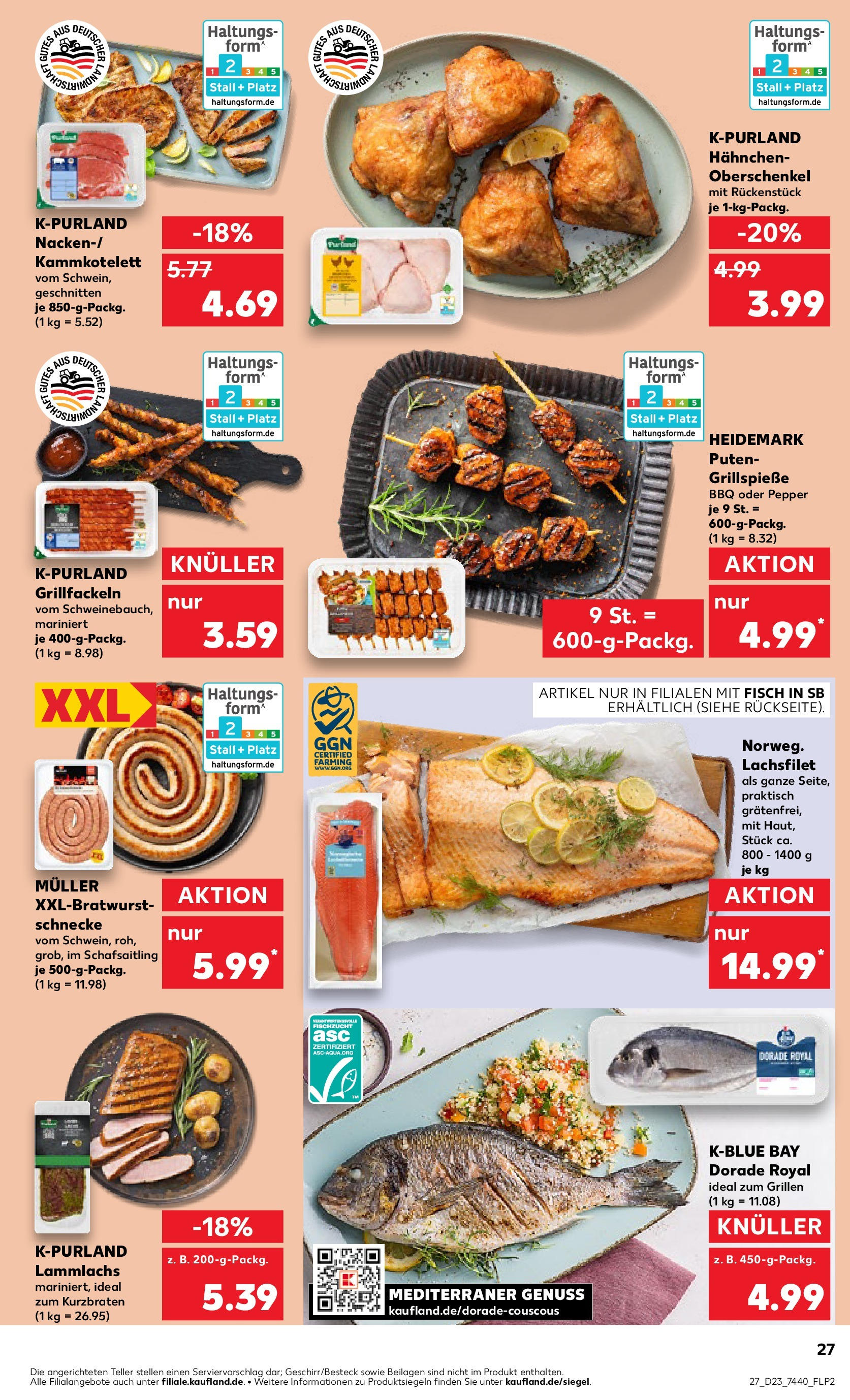 Kaufland prospekt Korbach (ab 05.06.2025) » Angebote Online | Seite: 27 | Produkte: Dorade, Hahnchen, Fisch Kaufland prospekt Korbach (ab 05.06.2025) » Angebote Online zum Blättern | Seite: 27 | Produkte: Dorade, Hahnchen, Fisch