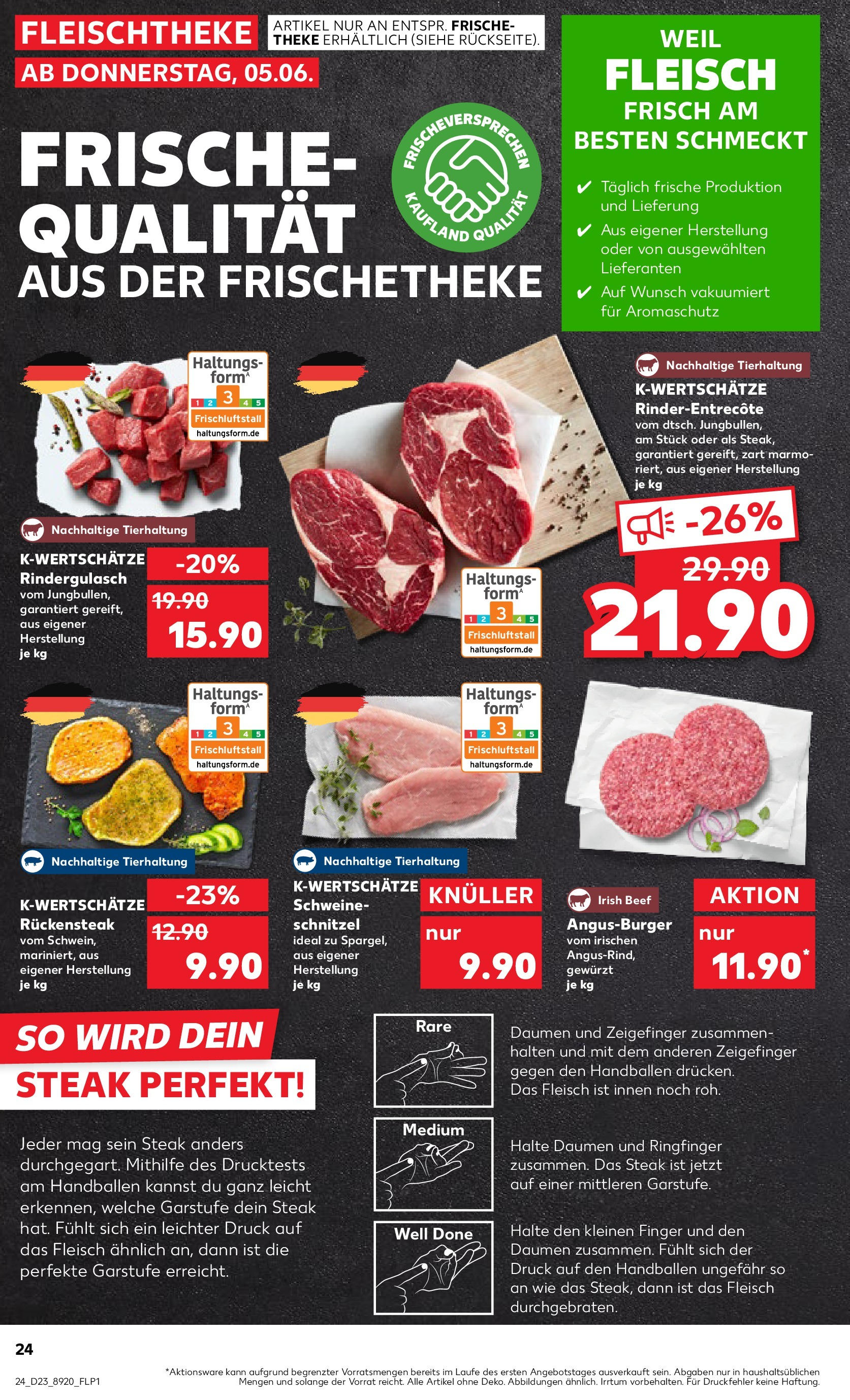 Kaufland prospekt Berlin (ab 05.06.2025) » Angebote Online | Seite: 24 | Produkte: Burger, Entrecote, Steak, Fleisch Kaufland prospekt Berlin (ab 05.06.2025) » Angebote Online zum Blättern | Seite: 24 | Produkte: Burger, Entrecote, Steak, Fleisch