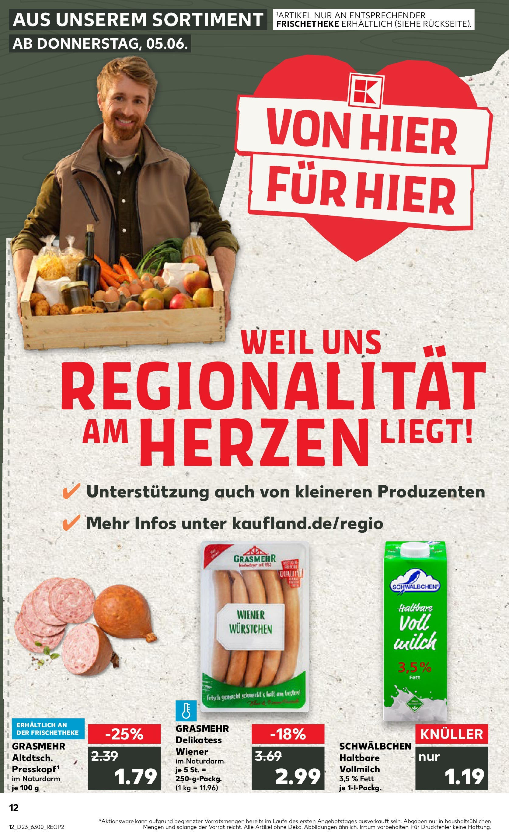 Kaufland prospekt Wetzlar (ab 05.06.2025) » Angebote Online | Seite: 12 | Produkte: Milch Kaufland prospekt Wetzlar (ab 05.06.2025) » Angebote Online zum Blättern | Seite: 12 | Produkte: Milch