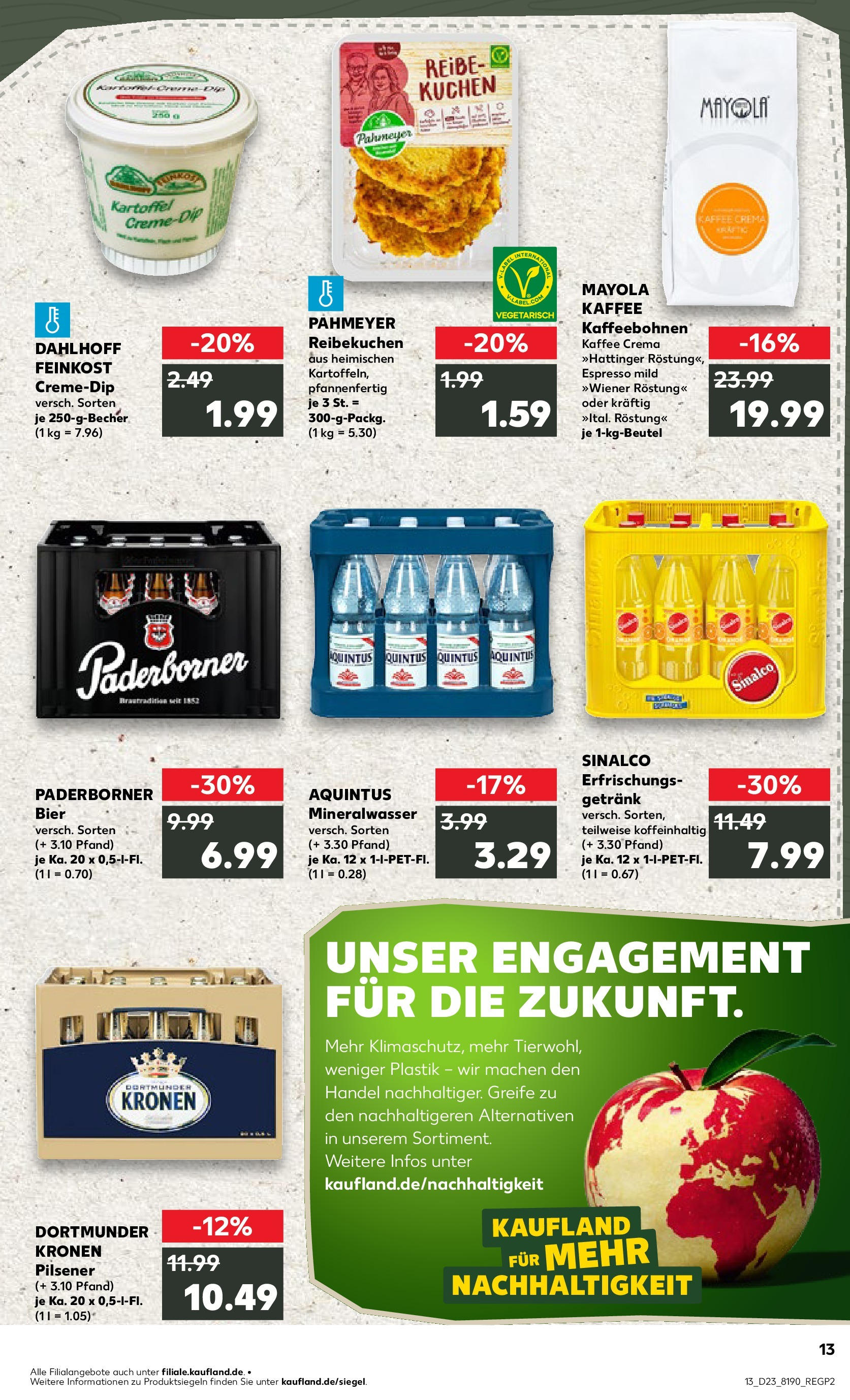 Kaufland prospekt Wetter (Ruhr) (ab 05.06.2025) » Angebote Online | Seite: 13 | Produkte: Sinalco, Bier, Mineralwasser, Kartoffeln Kaufland prospekt Wetter (Ruhr) (ab 05.06.2025) » Angebote Online zum Blättern | Seite: 13 | Produkte: Sinalco, Bier, Mineralwasser, Kartoffeln