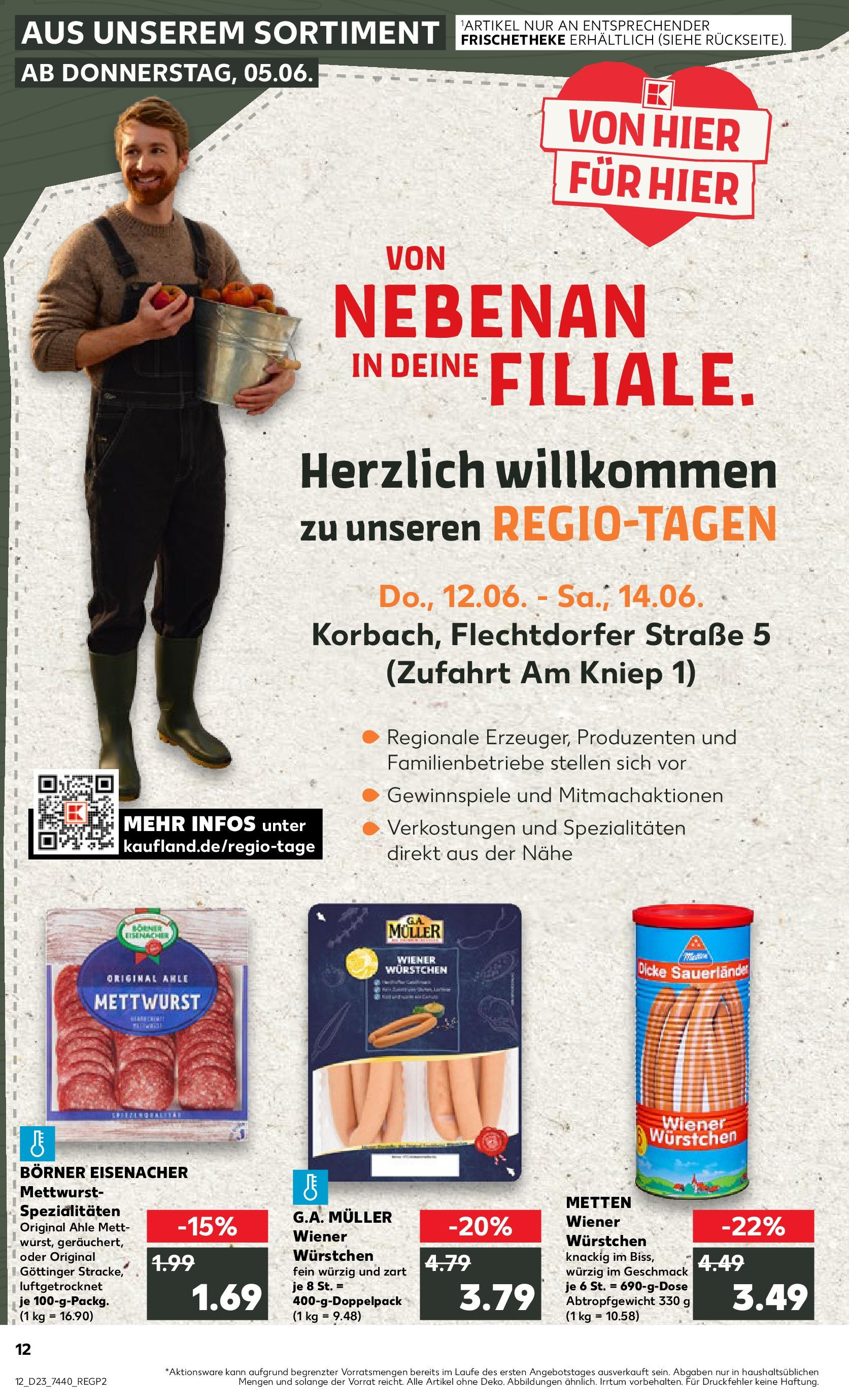 Kaufland prospekt Korbach (ab 05.06.2025) » Angebote Online | Seite: 12 | Produkte: Wiener wurstchen Kaufland prospekt Korbach (ab 05.06.2025) » Angebote Online zum Blättern | Seite: 12 | Produkte: Wiener wurstchen