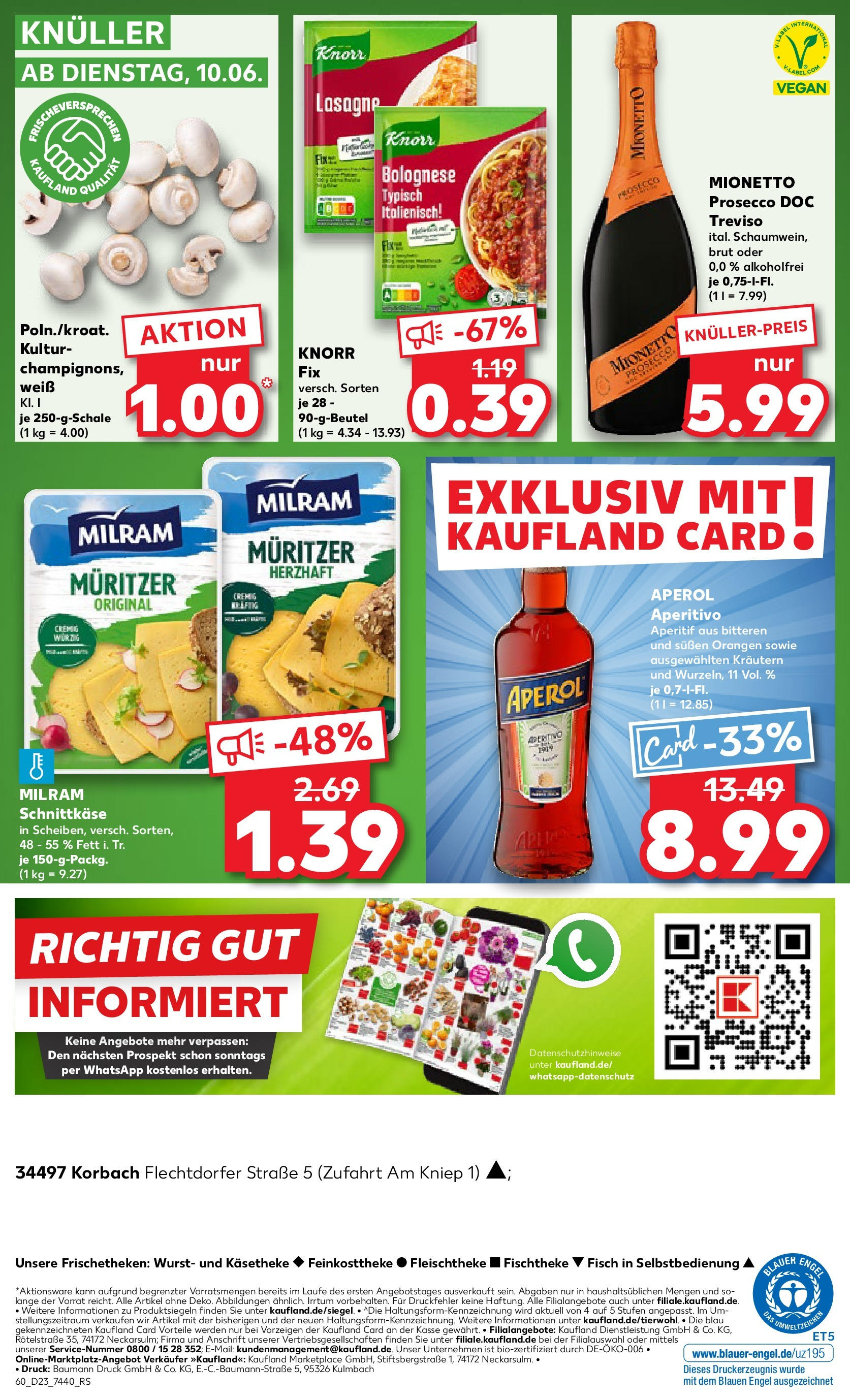 Kaufland prospekt Korbach (ab 05.06.2025) » Angebote Online | Seite: 60 | Produkte: Knorr fix, Orangen, Prosecco, Aperol Kaufland prospekt Korbach (ab 05.06.2025) » Angebote Online zum Blättern | Seite: 60 | Produkte: Knorr fix, Orangen, Prosecco, Aperol