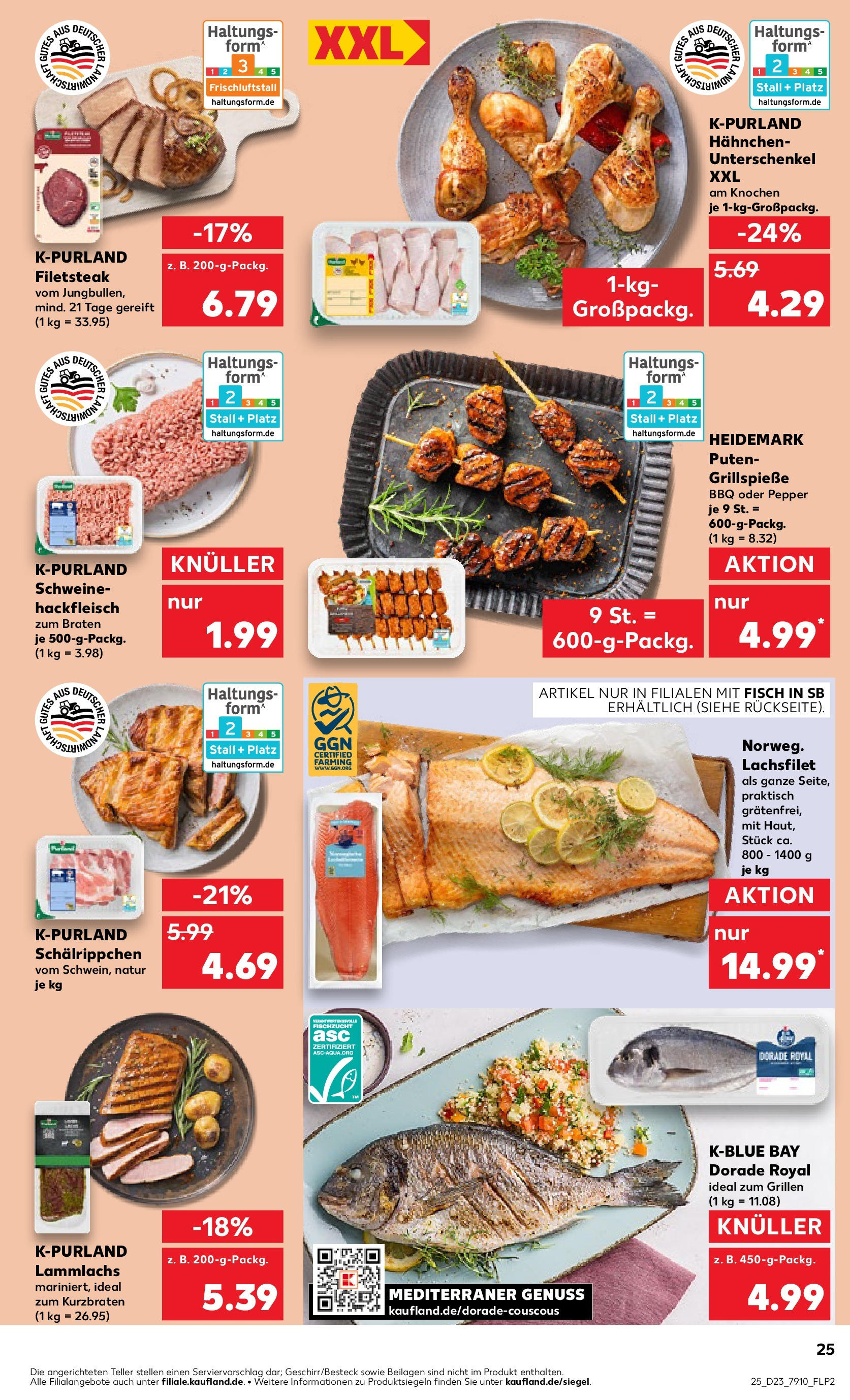 Kaufland prospekt Nürnberg (ab 05.06.2025) » Angebote Online | Seite: 25 | Produkte: Dorade, Hahnchen, Steak, Hackfleisch Kaufland prospekt Nürnberg (ab 05.06.2025) » Angebote Online zum Blättern | Seite: 25 | Produkte: Dorade, Hahnchen, Steak, Hackfleisch