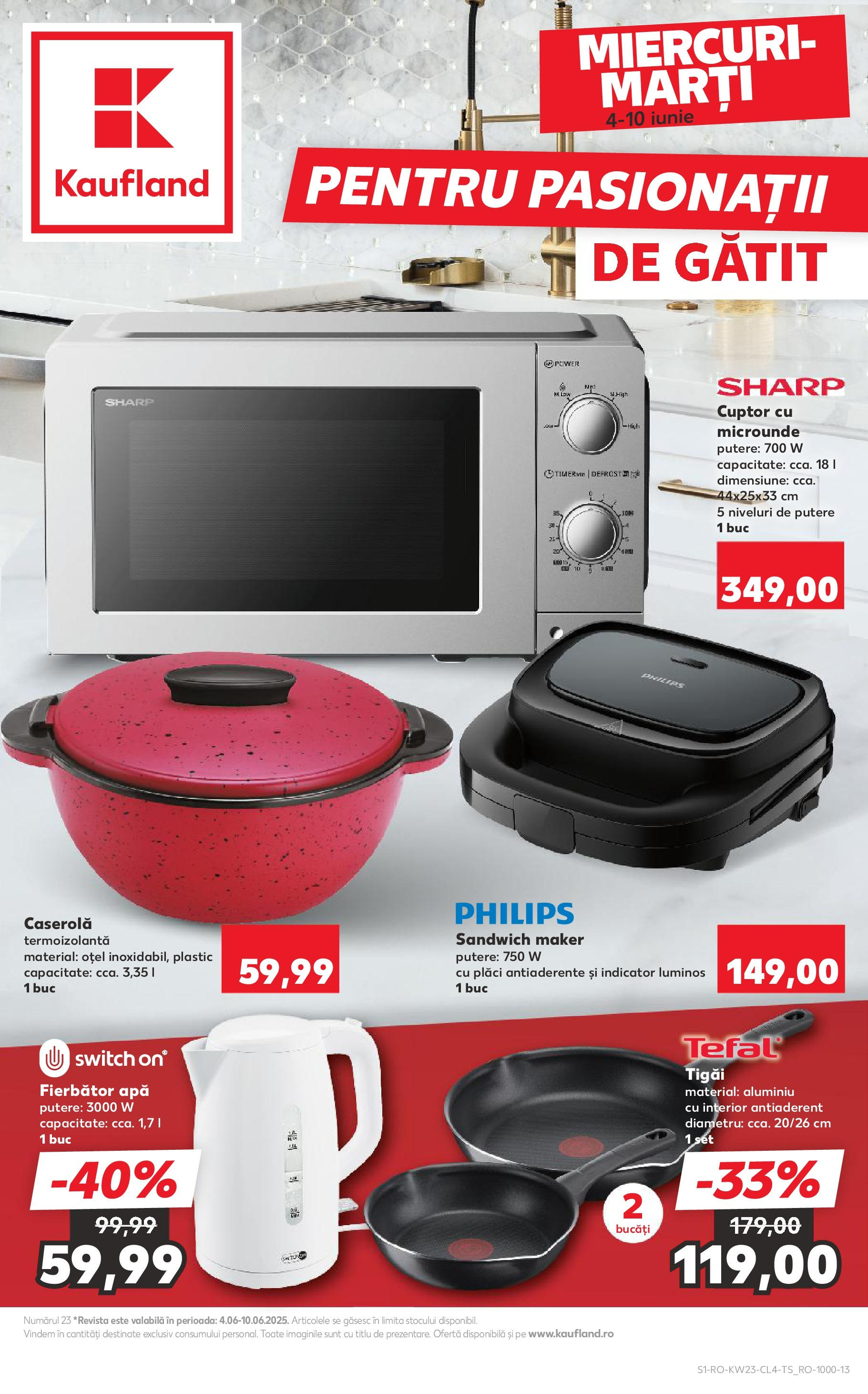Catalog Kaufland - Râmnicu Vâlcea Nonfood 04.06.2025 - Revista si Oferta | Pagină: 1 | Produse: Enginar, Cuptor, Cuptor Cu Microunde, Apă
