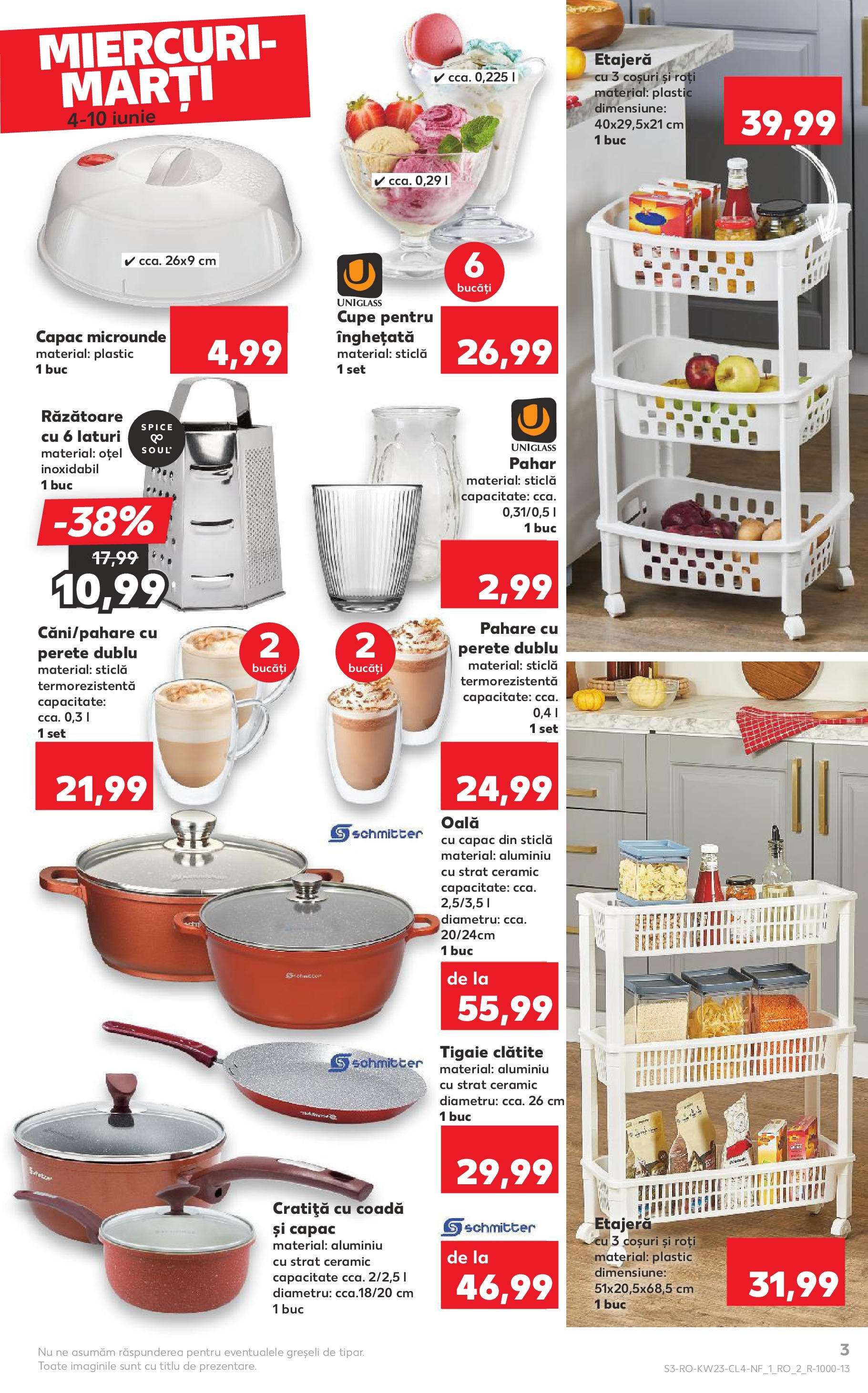 Catalog Kaufland - Râmnicu Vâlcea Nonfood 04.06.2025 - Revista si Oferta | Pagină: 3 | Produse: Tigaie, Cratiță, Oală, Răzătoare
