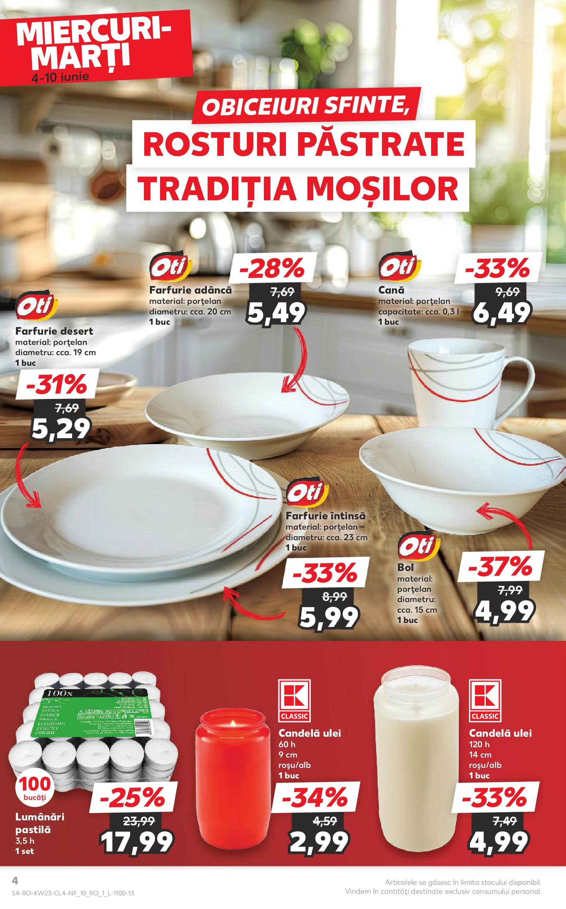 Catalog Kaufland - Râmnicu Vâlcea Nonfood 04.06.2025 - Revista si Oferta | Pagină: 4 | Produse: Farfurie, Ulei
