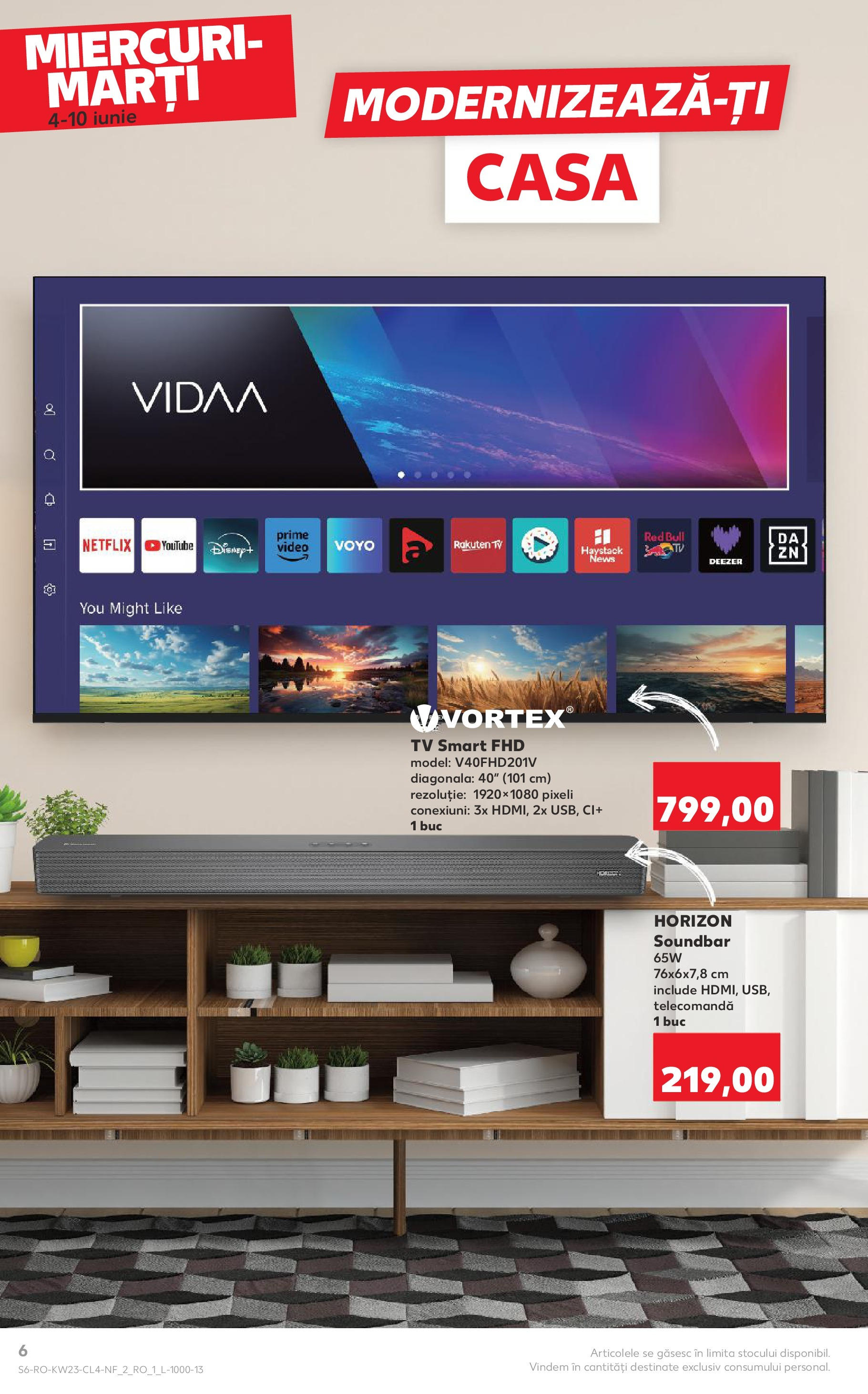 Catalog Kaufland - Râmnicu Vâlcea Nonfood 04.06.2025 - Revista si Oferta | Pagină: 6 | Produse: Soundbar, Video, Köpek Sabunu