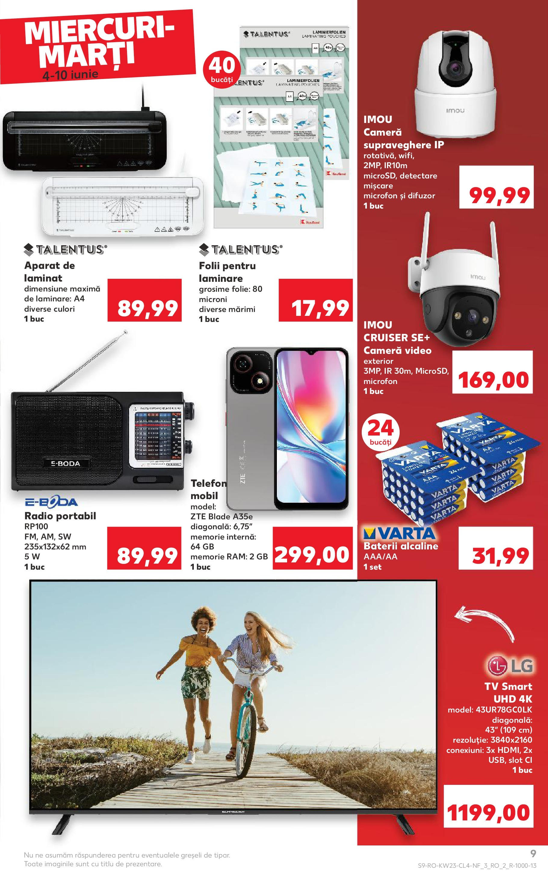 Catalog Kaufland - Râmnicu Vâlcea Nonfood 04.06.2025 - Revista si Oferta | Pagină: 9 | Produse: Telefon, Cameră Video, Microfon, Baterii
