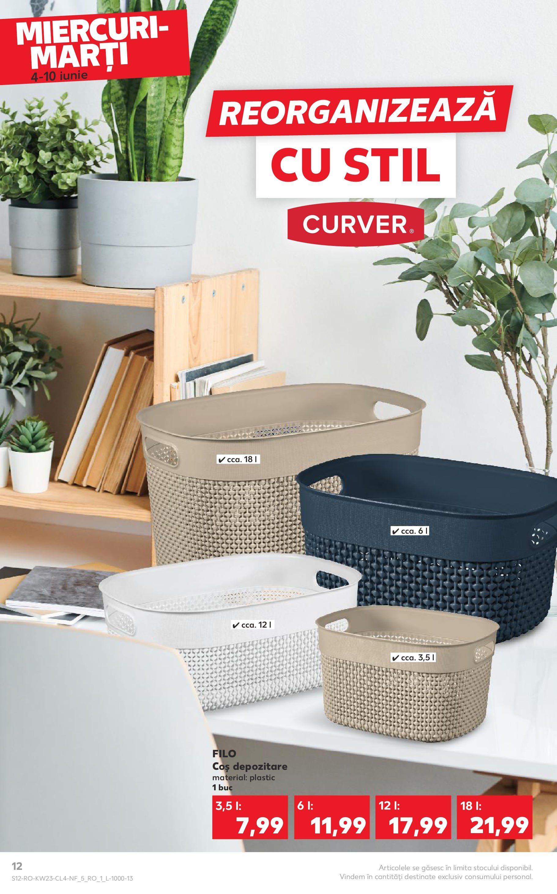 Catalog Kaufland - Râmnicu Vâlcea Nonfood 04.06.2025 - Revista si Oferta | Pagină: 12 | Produse: Coș
