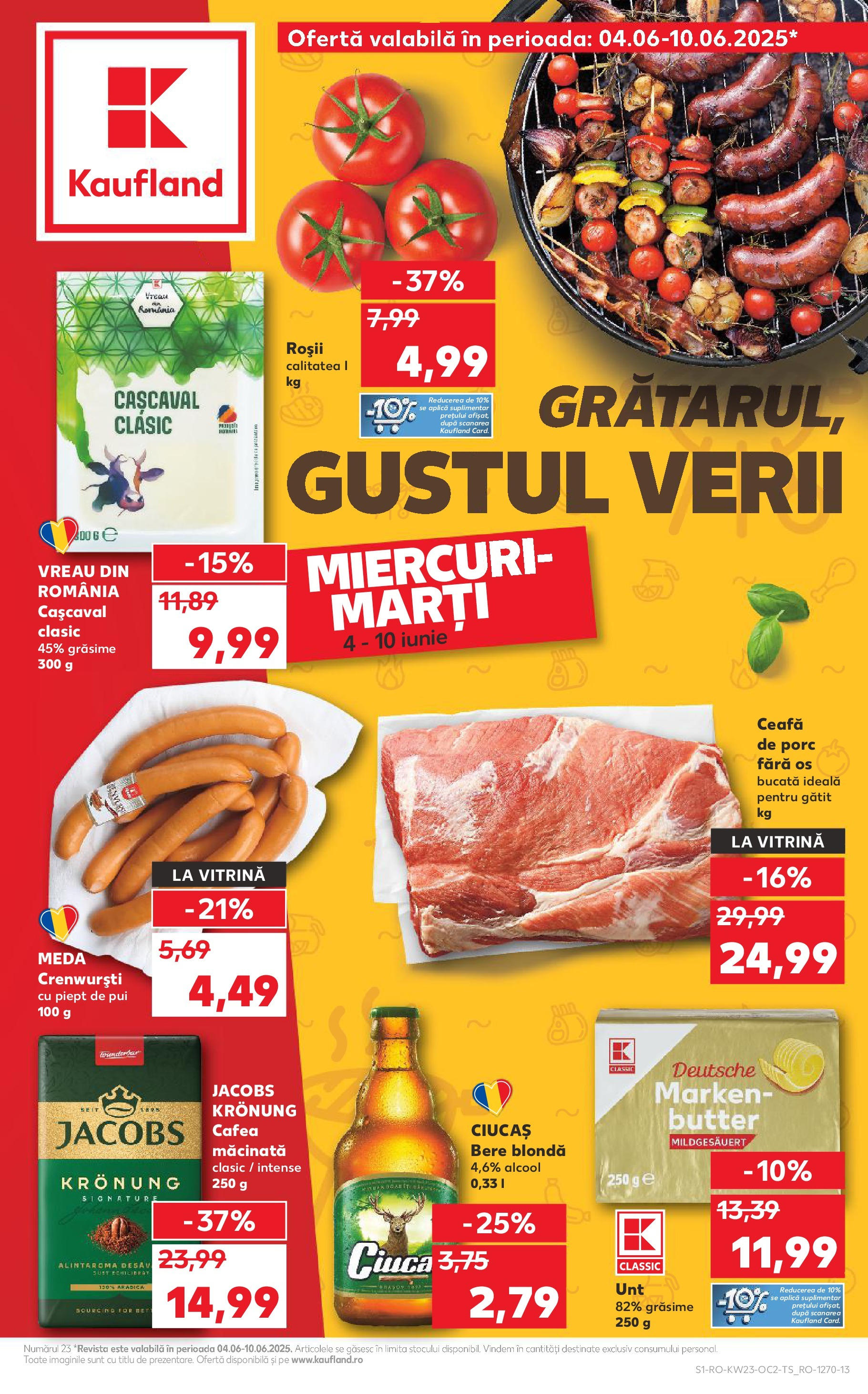 Catalog Kaufland - Satu Mare 04.06.2025 - Revista si Oferta | Pagină: 1 | Produse: Keçeli kalem, Vitrină, Köpek çiti, Cafea