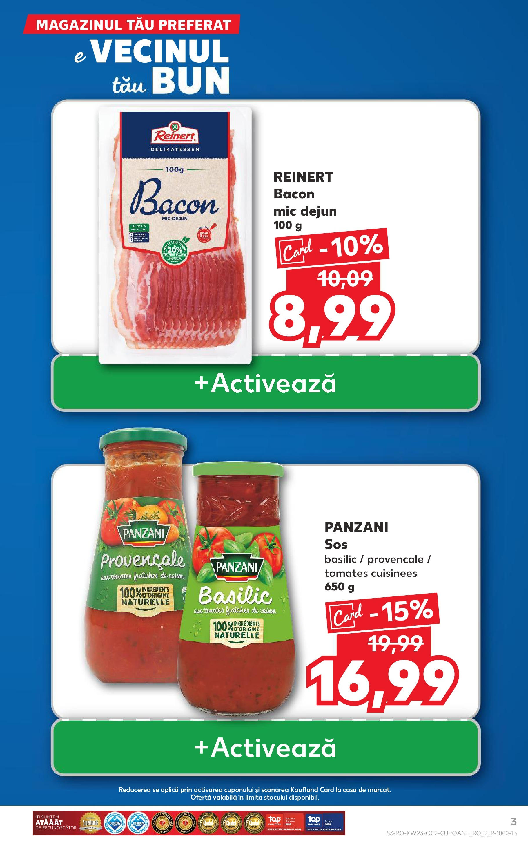 Catalog Kaufland - Bucureşti 04.06.2025 - Revista si Oferta | Pagină: 3 | Produse: Bacon