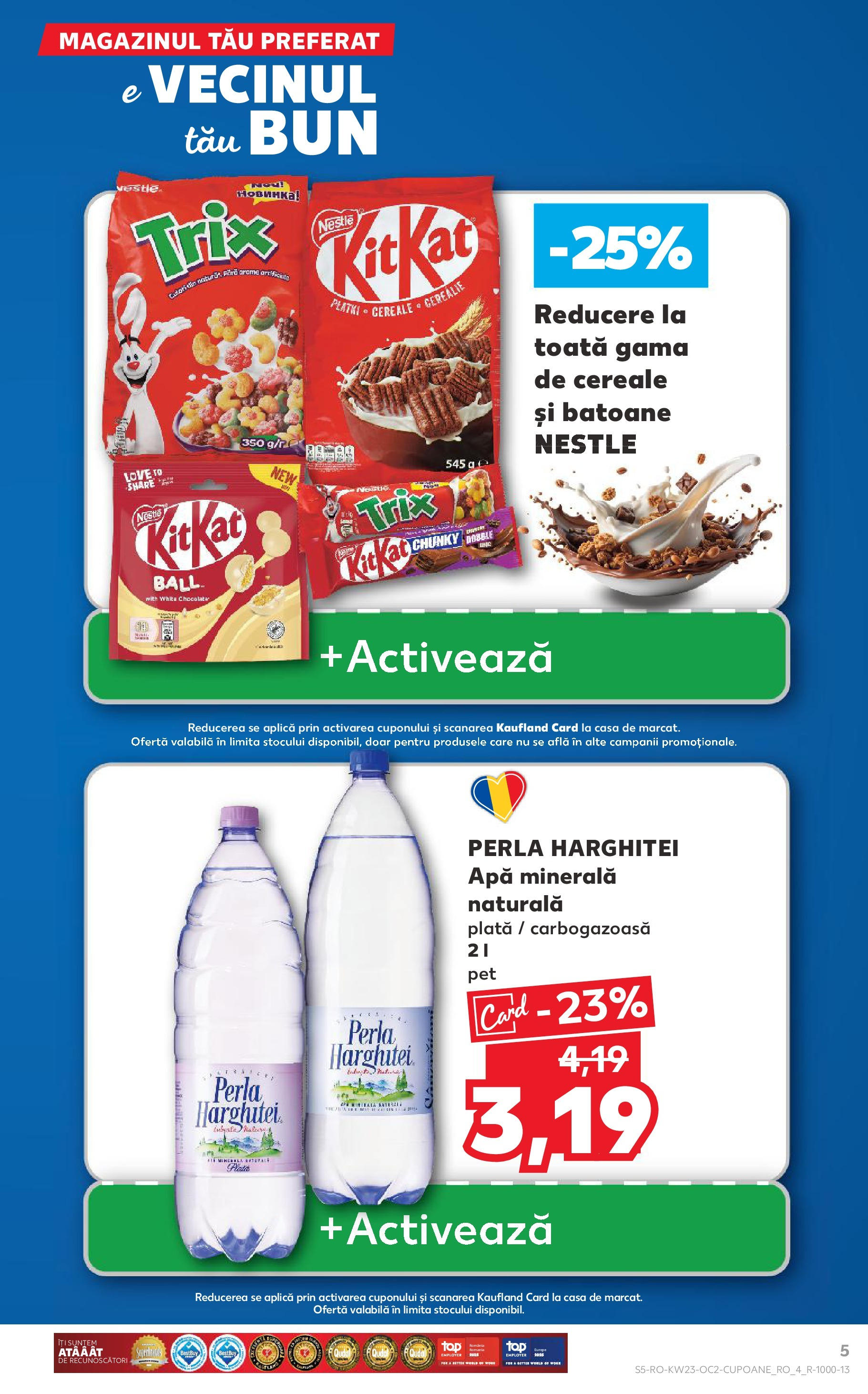 Catalog Kaufland - Bucureşti 04.06.2025 - Revista si Oferta | Pagină: 5 | Produse: Yazı tahtası kalemi, Cereale, Apă