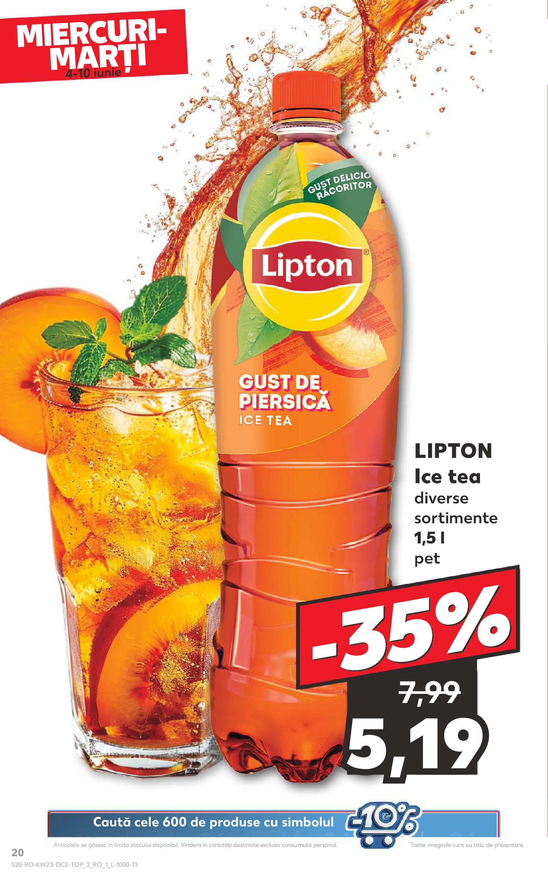 Catalog Kaufland - Bucureşti 04.06.2025 - Revista si Oferta | Pagină: 20 | Produse: Piersică, Ice tea