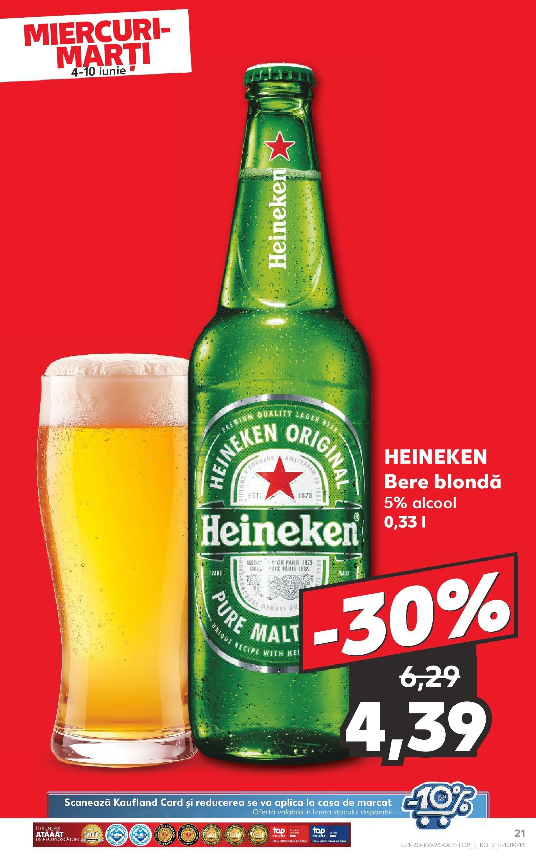 Catalog Kaufland - Bucureşti 04.06.2025 - Revista si Oferta | Pagină: 21 | Produse: Bere